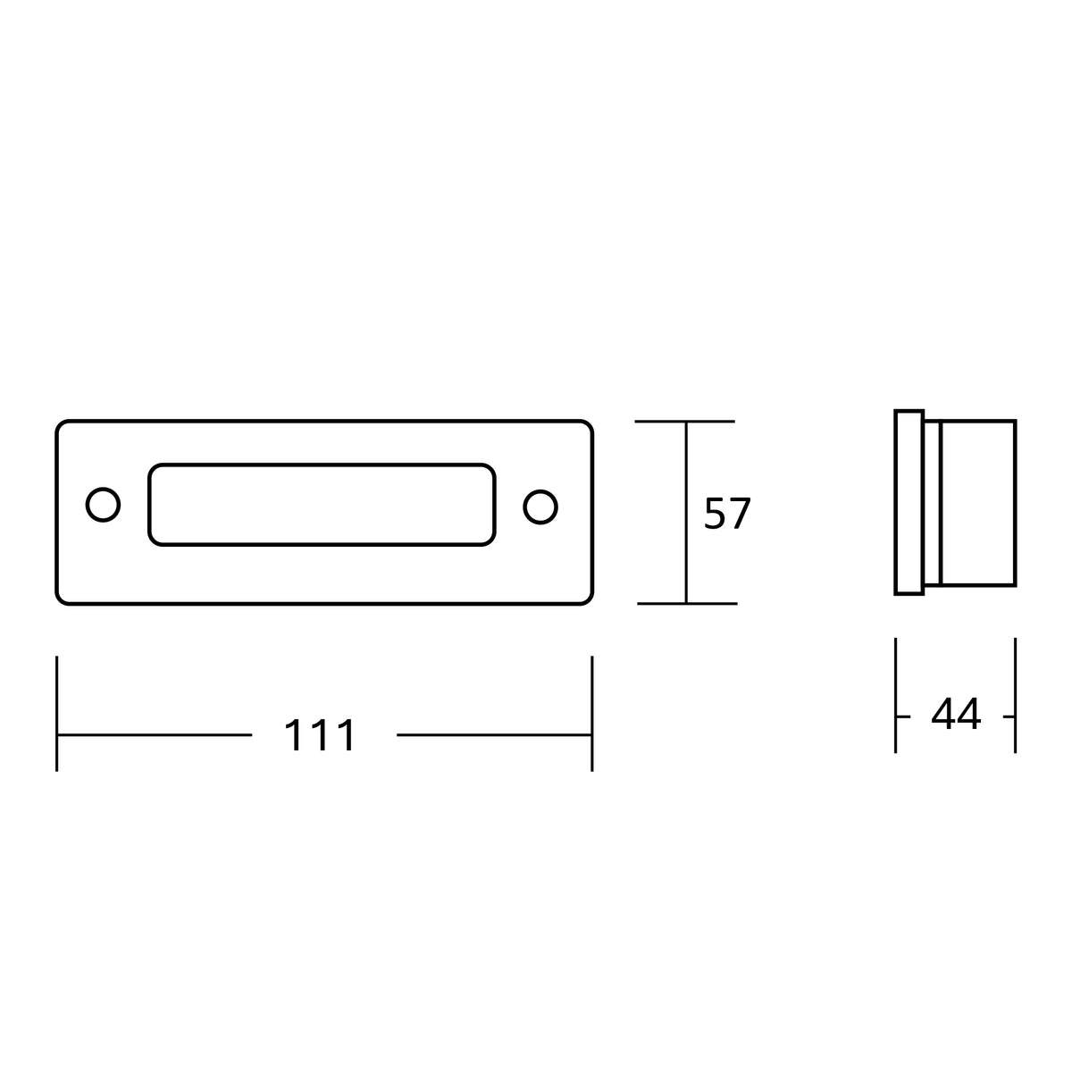 Estevez Luminaria De Muro LED Pass 1W 3000K Plata Exterior, Modelo 19255-1