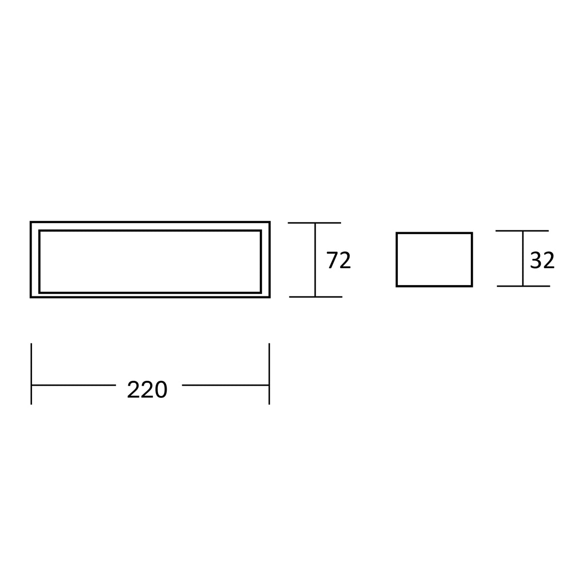 Estevez Luminaria De Muro LED Brick 18W 3000K Negro Exterior, Modelo 19257-2