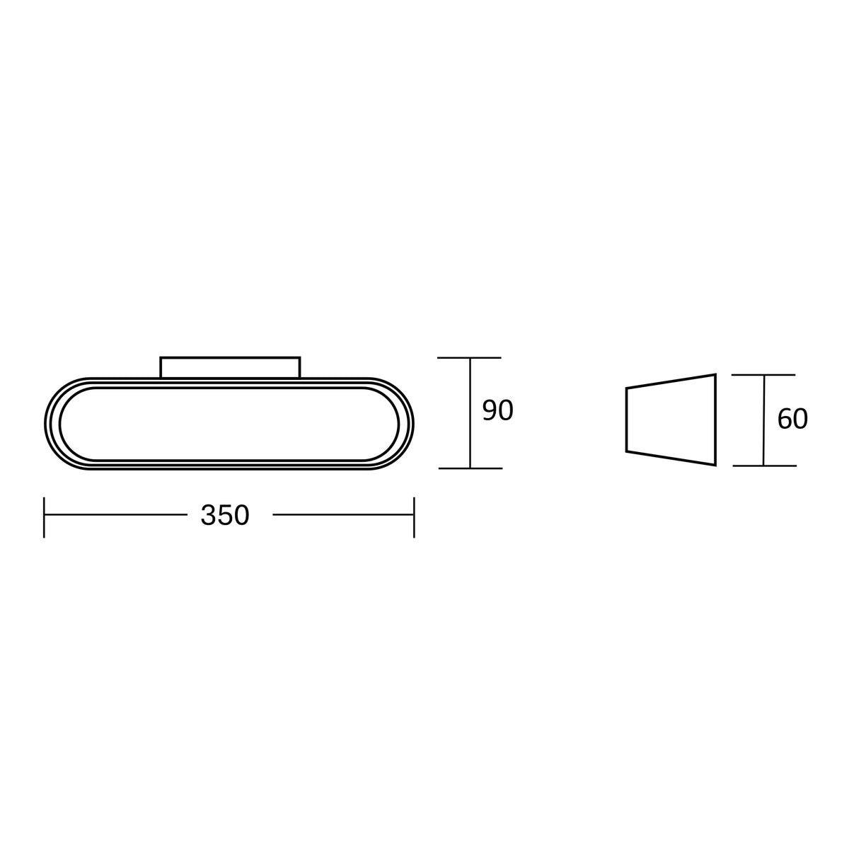 Estevez Luminaria De Muro LED Boat Solar 16W 3000K Negro Exterior Recargable, Modelo 19264-2