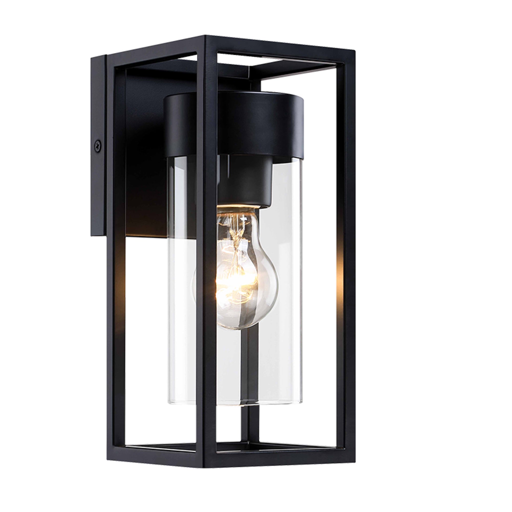 Estevez Luminaria De Muro Exterior E26 Hierro Negro 120x140x270mm, Modelo 19267-2