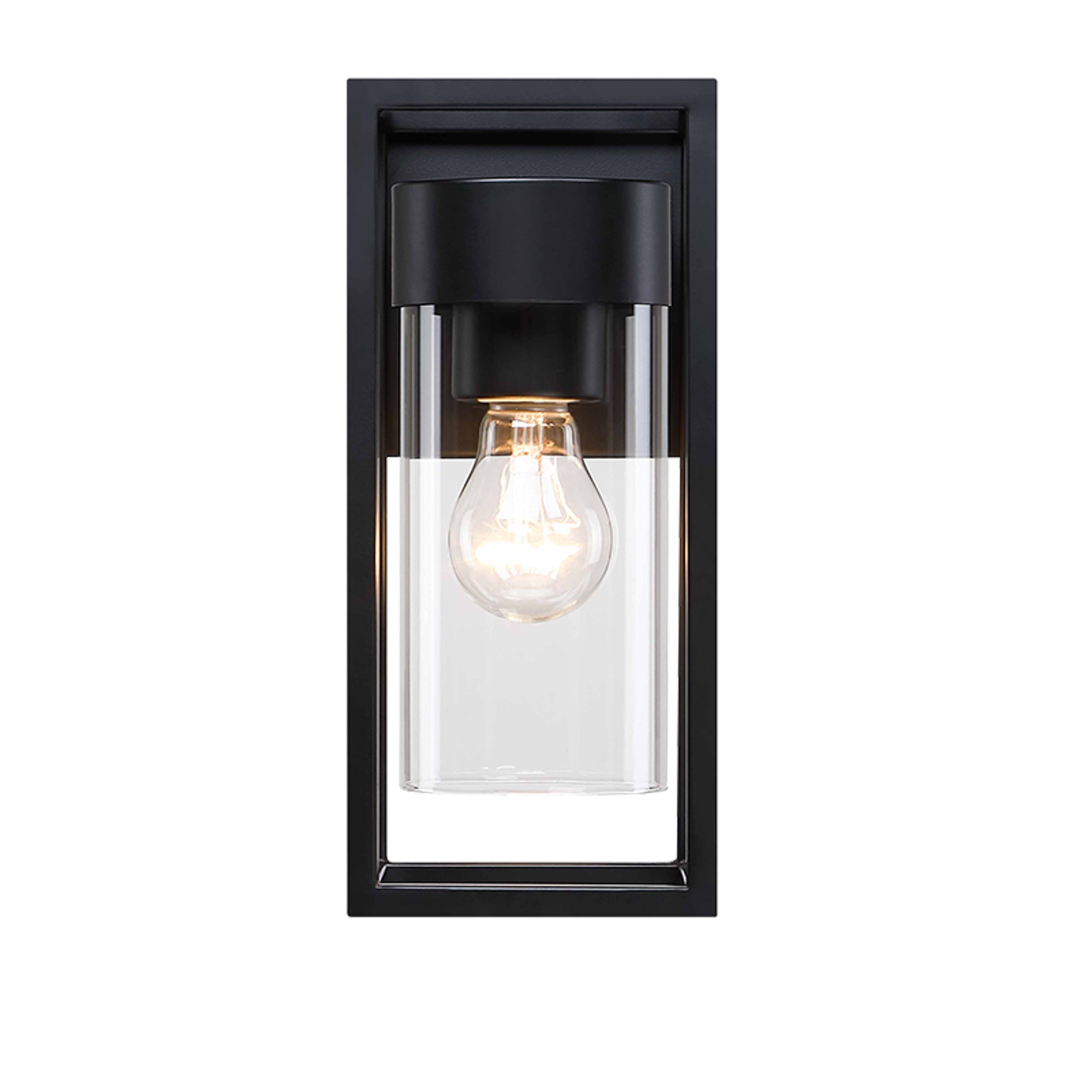 Estevez Luminaria De Muro Exterior E26 Hierro Negro 120x140x270mm, Modelo 19267-2