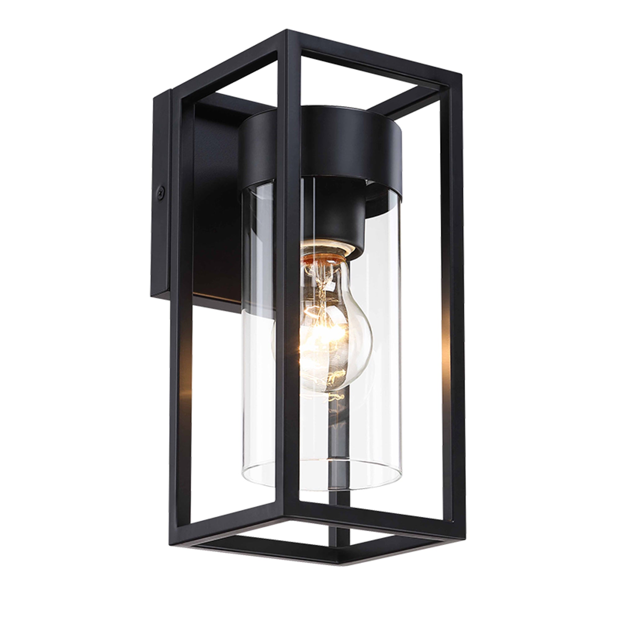 Estevez Luminaria De Muro Exterior E26 Hierro Negro 120x140x270mm, Modelo 19267-2