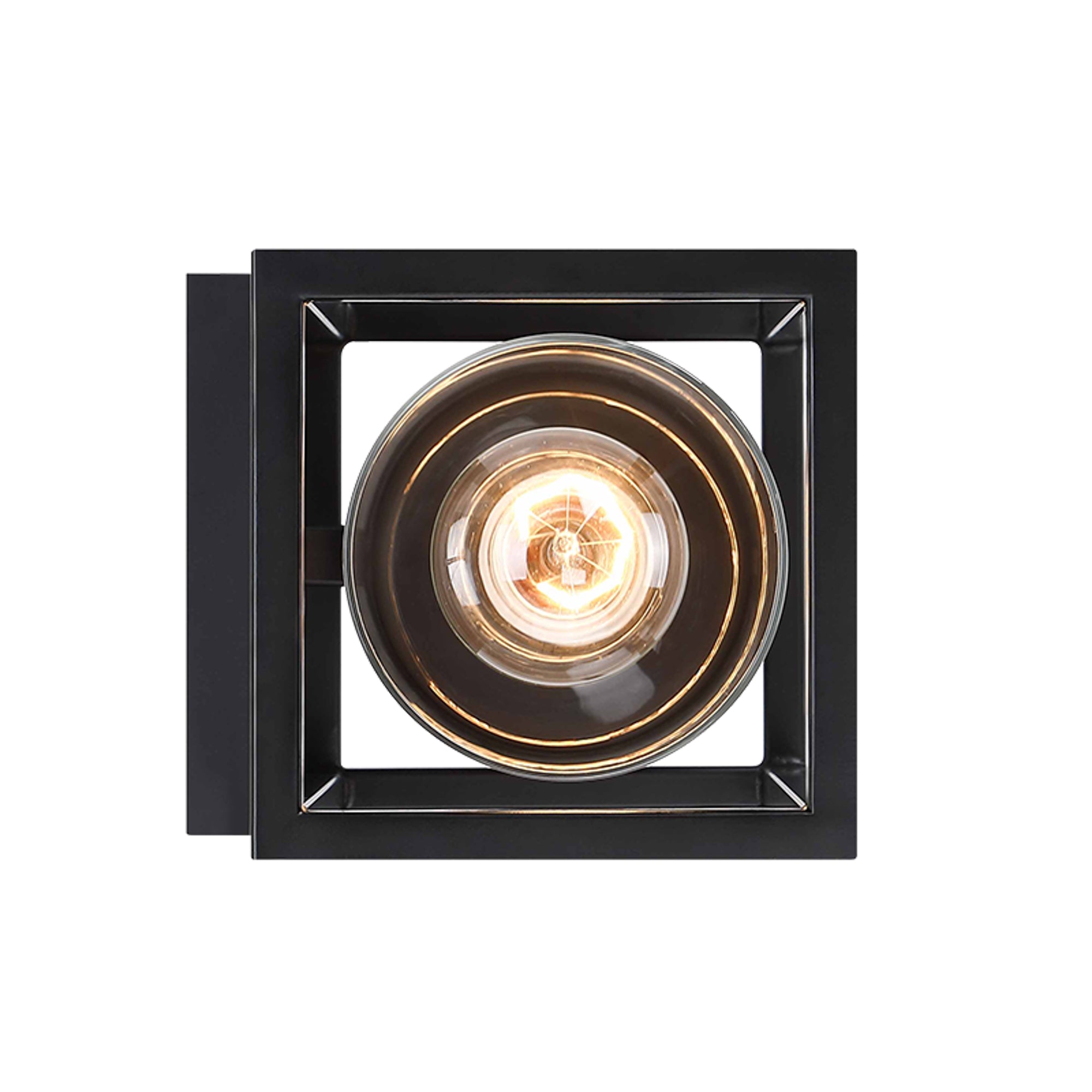 Estevez Luminaria De Muro Exterior E26 Hierro Negro 120x140x270mm, Modelo 19267-2