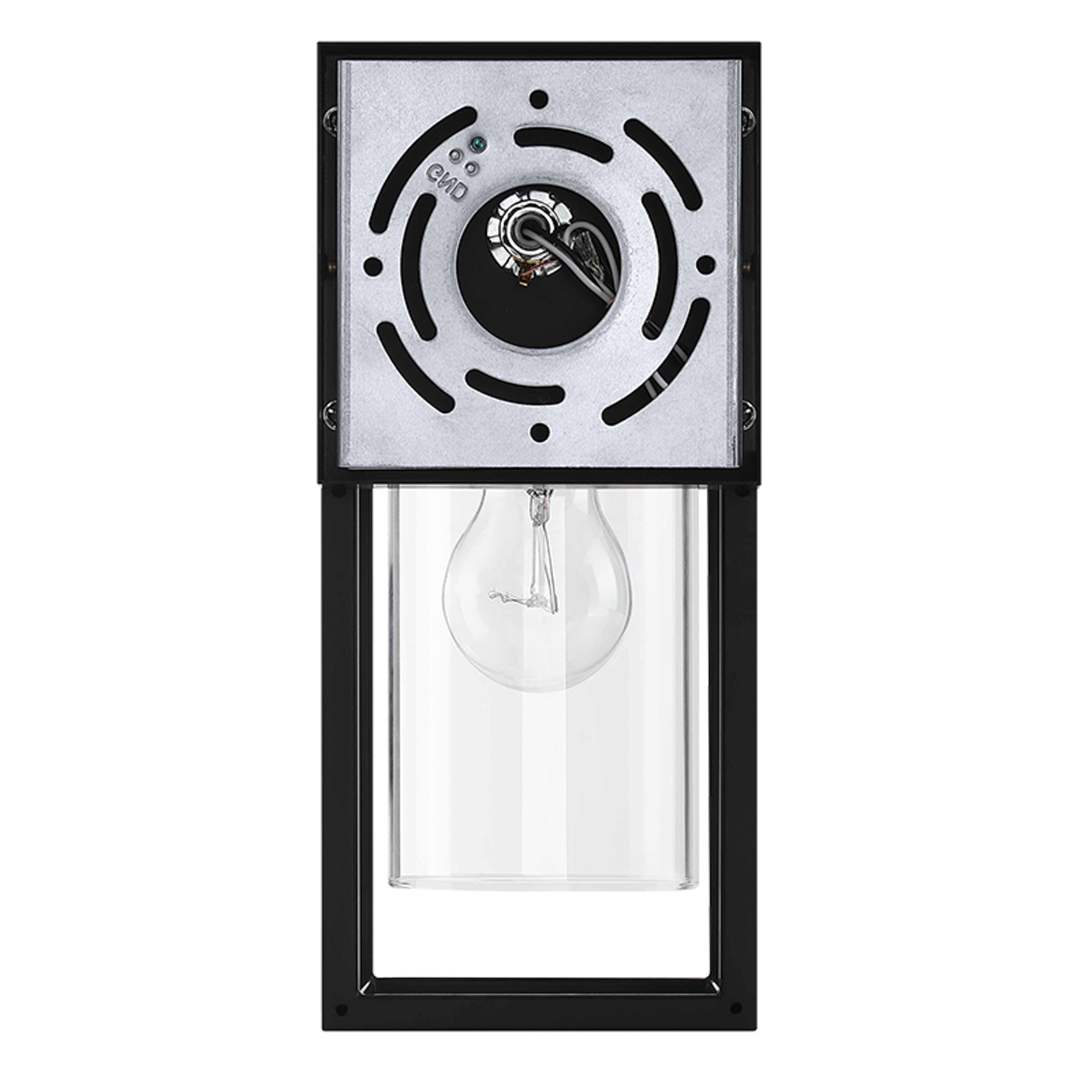 Estevez Luminaria De Muro Exterior E26 Hierro Negro 120x140x270mm, Modelo 19267-2