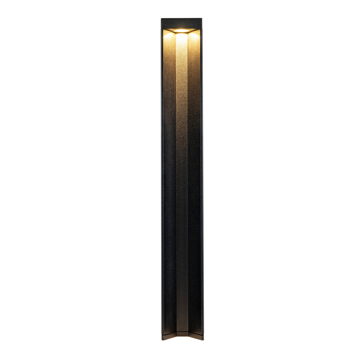 Estevez Luminaria Baliza LED para exterior 12W 3000K Negra IP54, Modelo 19277-2