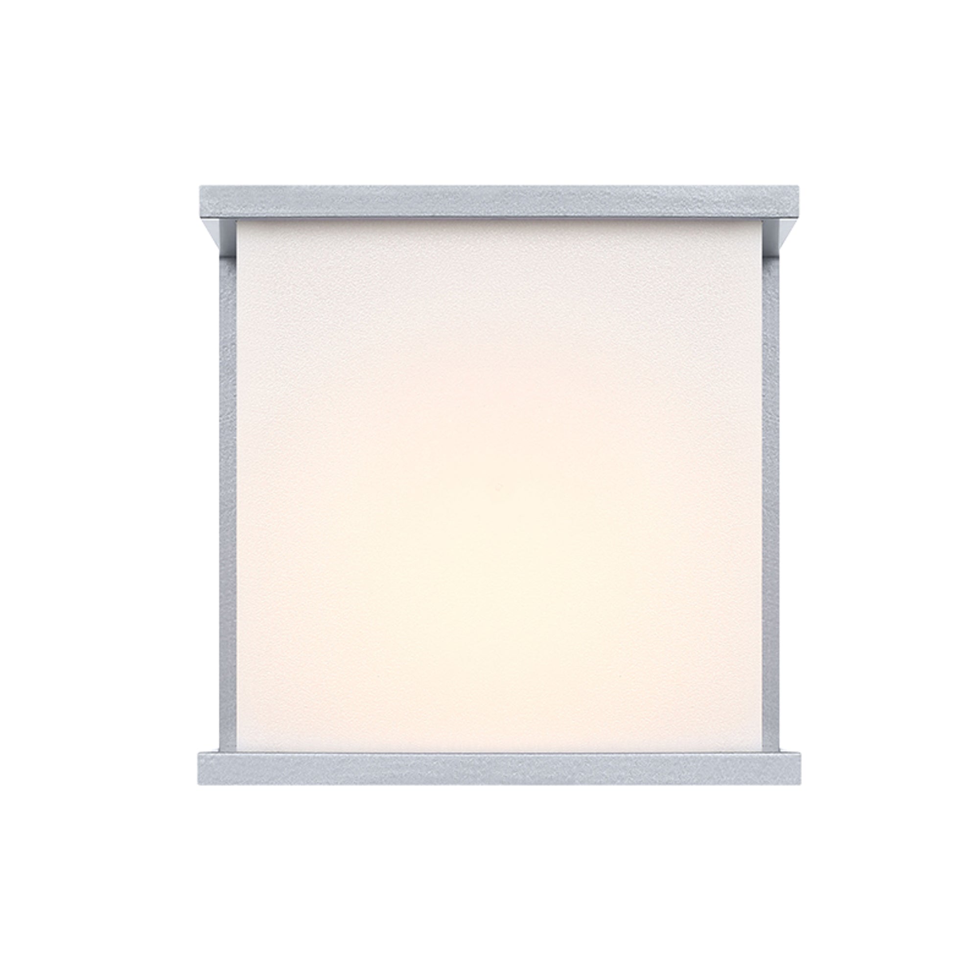 Estevez Luminaria Box Para Muro Exterior E26 IP44 Aluminio Níquel, Modelo 19280-1