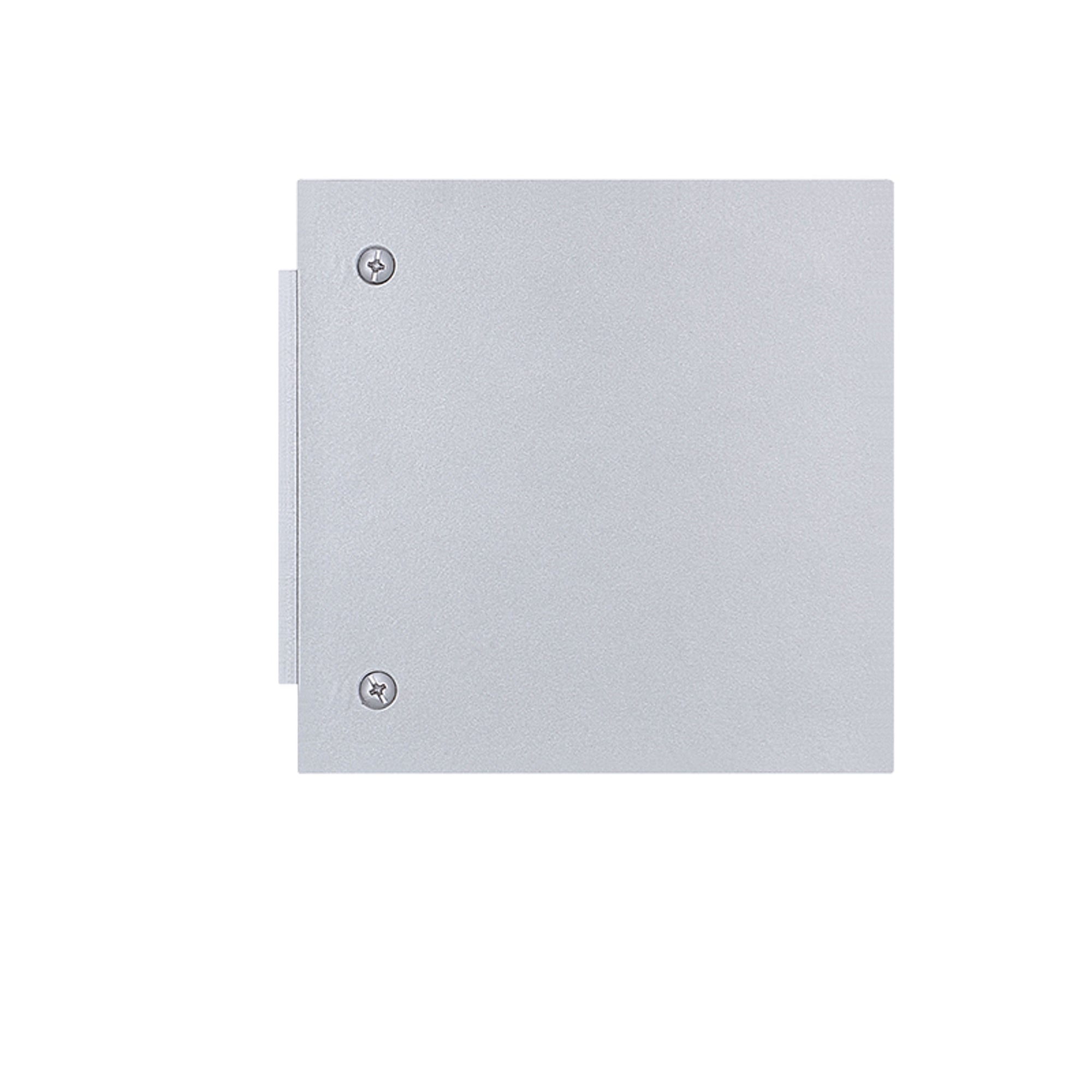 Estevez Luminaria Box Para Muro Exterior E26 IP44 Aluminio Níquel, Modelo 19280-1