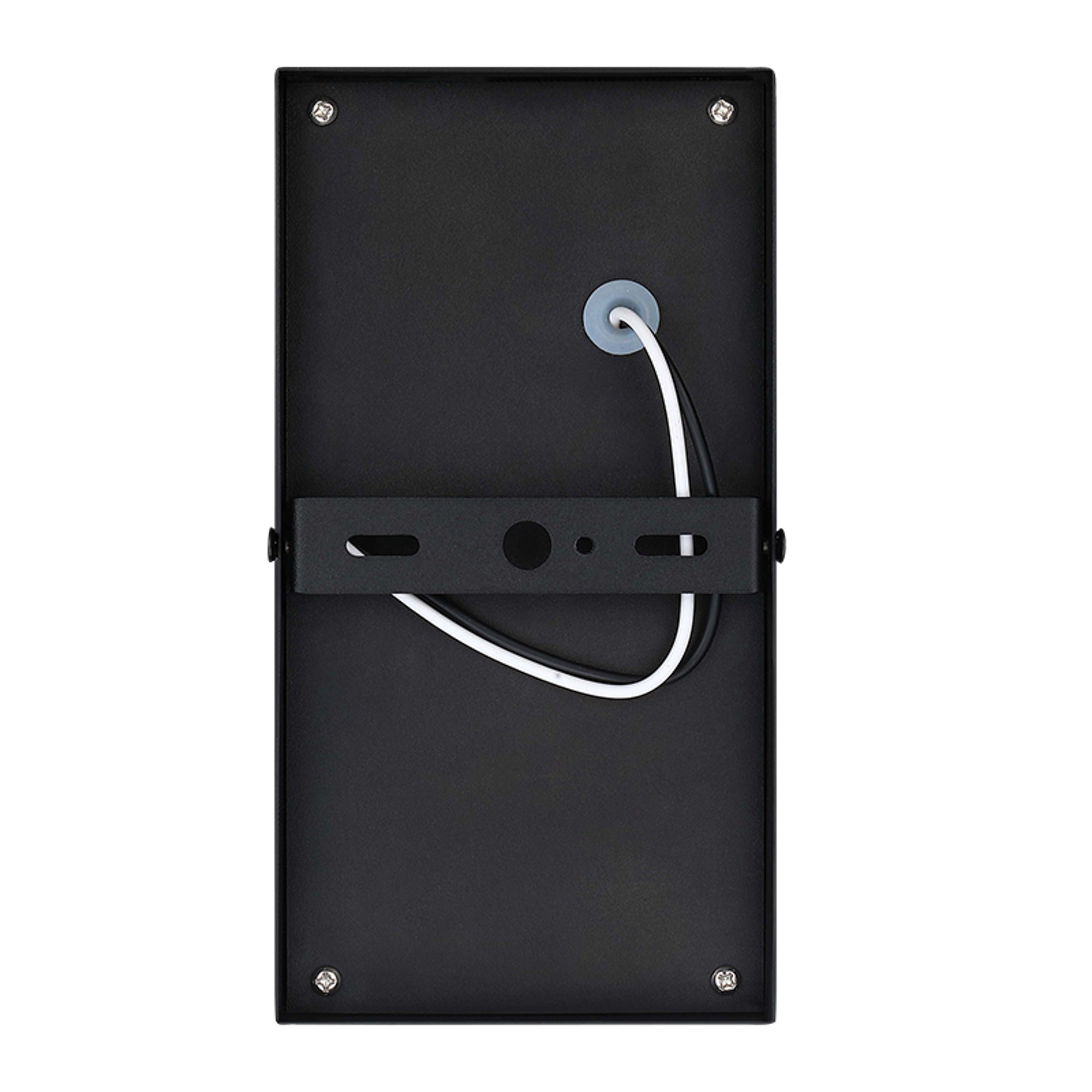 Estevez Luminaria De Muro Led Obelisk 15W 4000K Negro Exterior, Modelo 19283-2