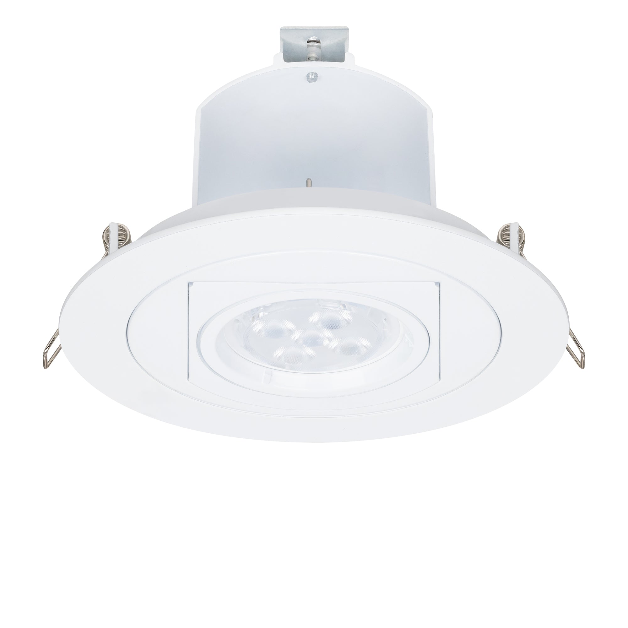 Estevez Luminario Empotrable Retráctil Redondo GX5.3 Blanco, Modelo 19287-0