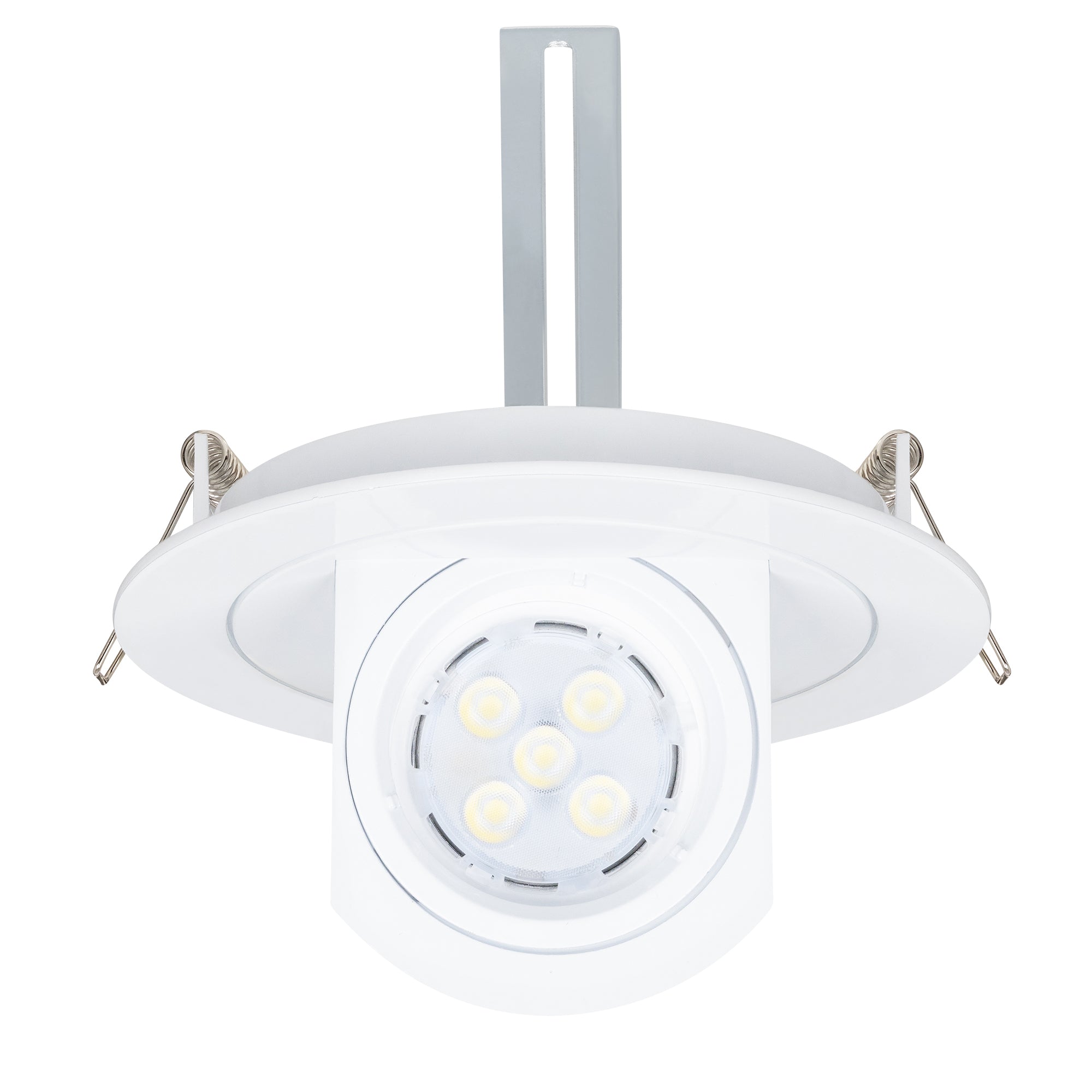 Estevez Luminario Empotrable Retráctil Redondo GX5.3 Blanco, Modelo 19287-0