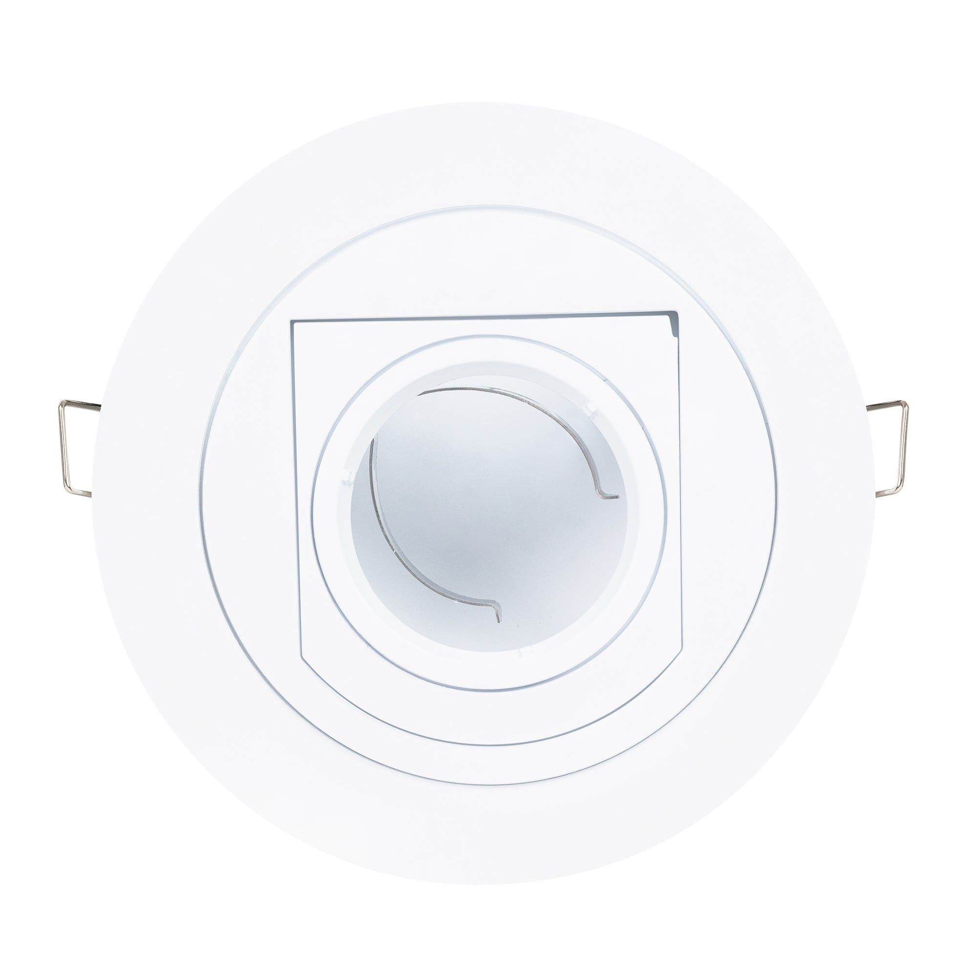 Estevez Luminario Empotrable Retráctil Redondo GX5.3 Blanco, Modelo 19287-0