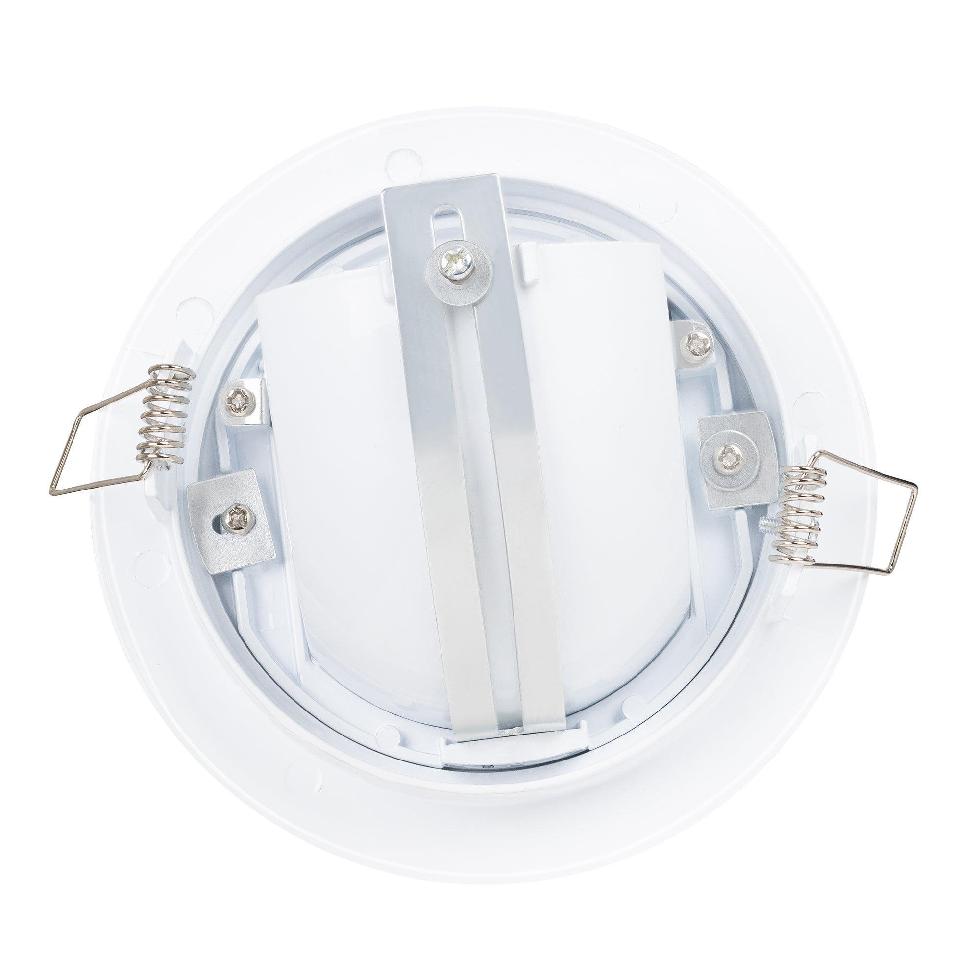 Estevez Luminario Empotrable Retráctil Redondo GX5.3 Blanco, Modelo 19287-0