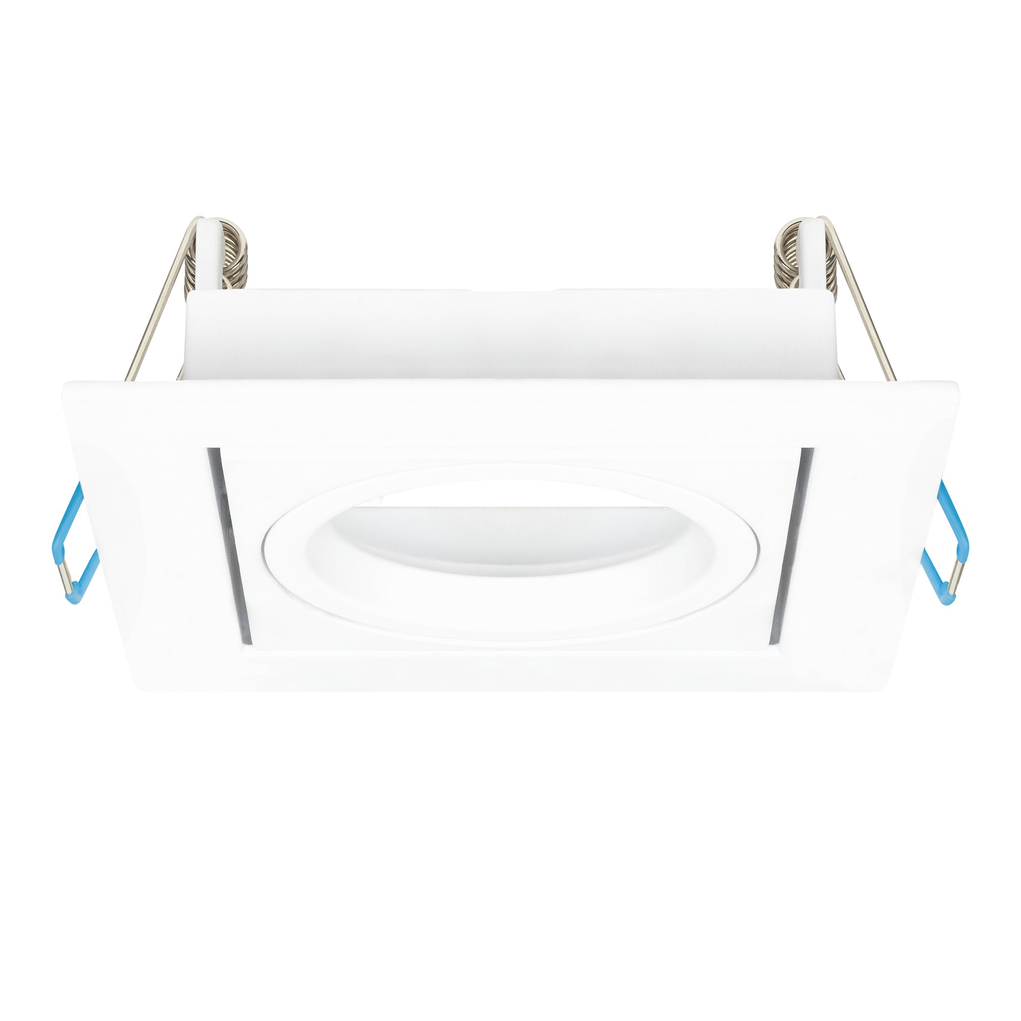 Estevez Luminario Empotrable Retráctil Cuadrado MR16 Blanco, Modelo 19339-0