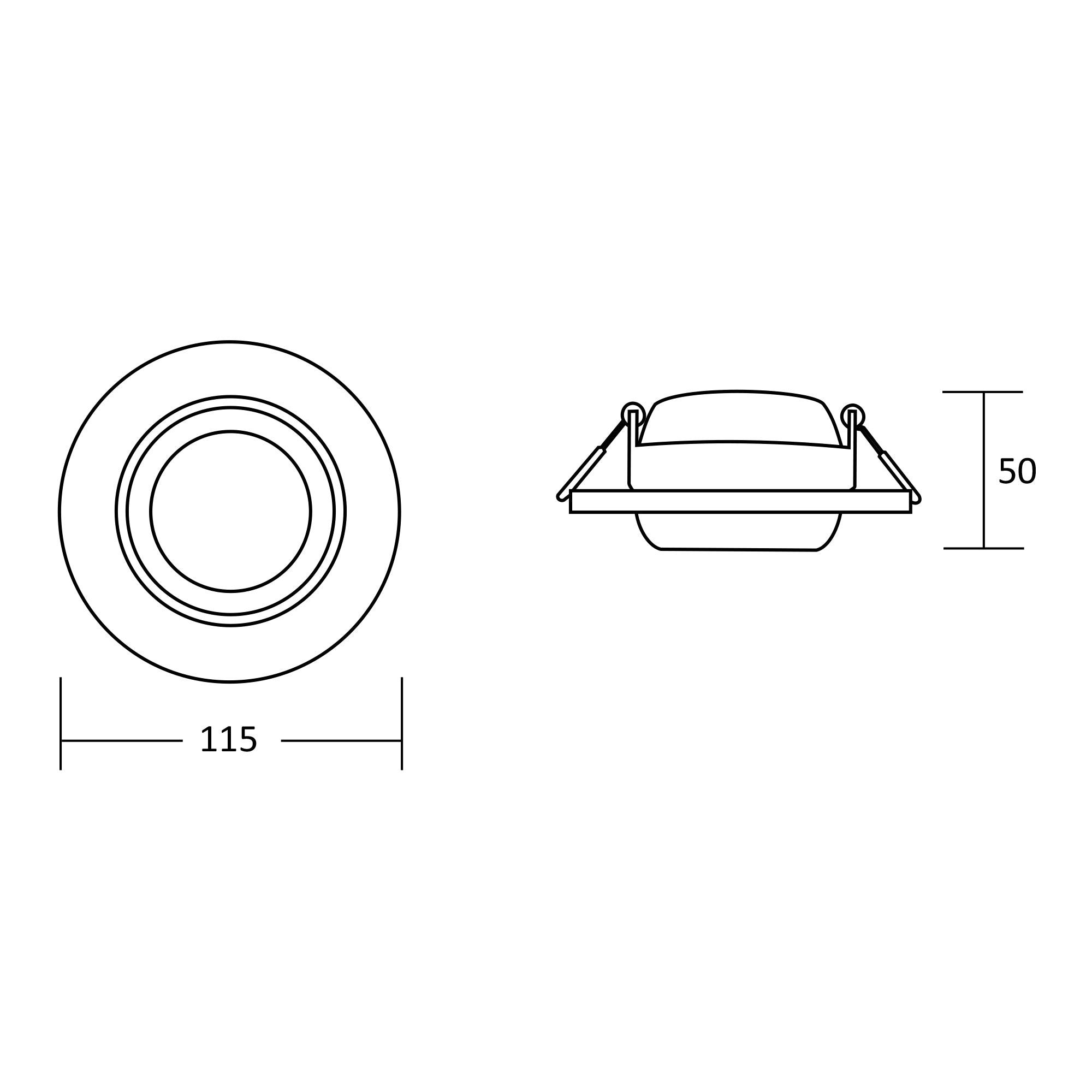 Estevez Luminario Empotrable Tipo Spot GX5.3 MR16 Eyeball , Modelo 19345-0