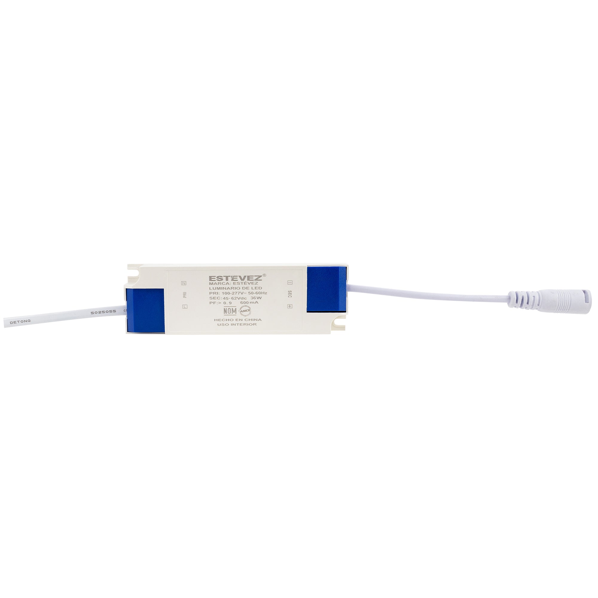 Estevez Panel LED CCT 610×610 mm Empotrable/Suspendido 36W con Selector de Temperatura IP20, Modelo 19461-0-CCT
