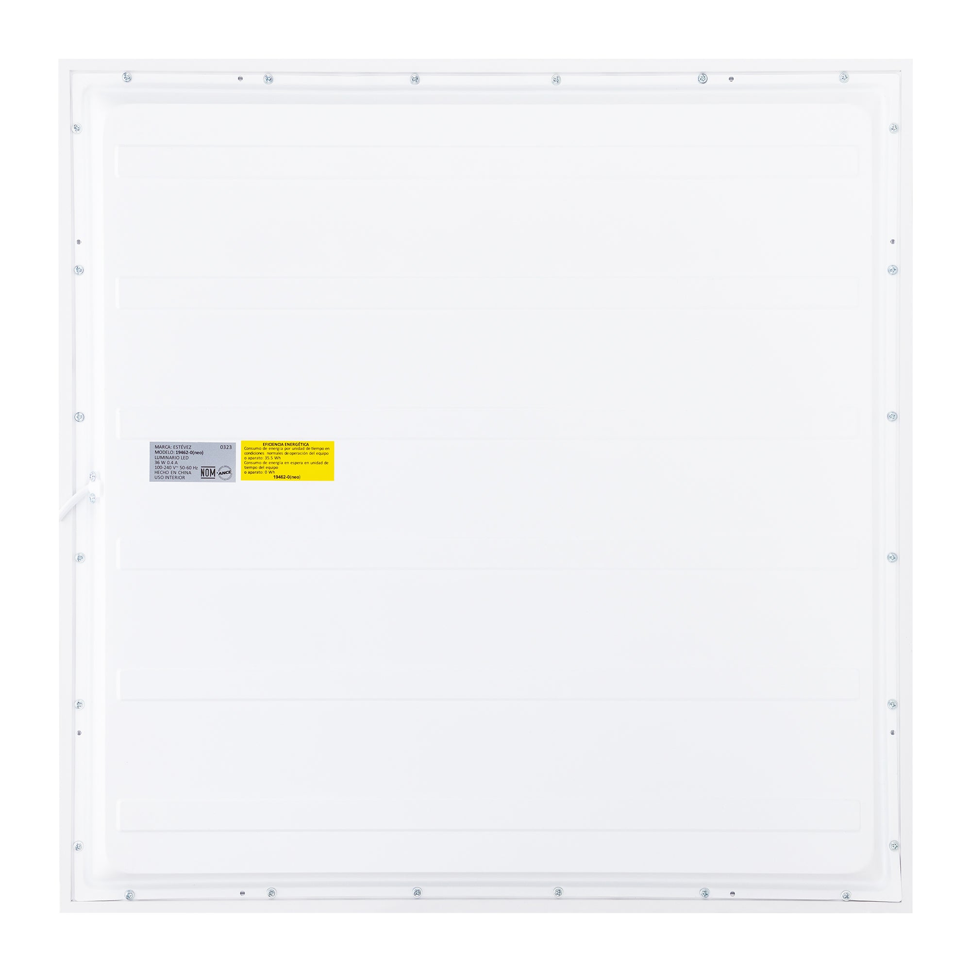 Estevez Panel LED CCT 36W 3000K–4000K–6500K Blanco 603×603mm IP20, Modelo 19462-0-CCT