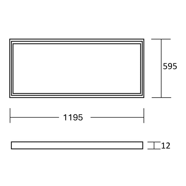Estevez Panel LED para techo 60W 4000K/6500K Níquel IP20, Modelo 19465-1-CW-ECO