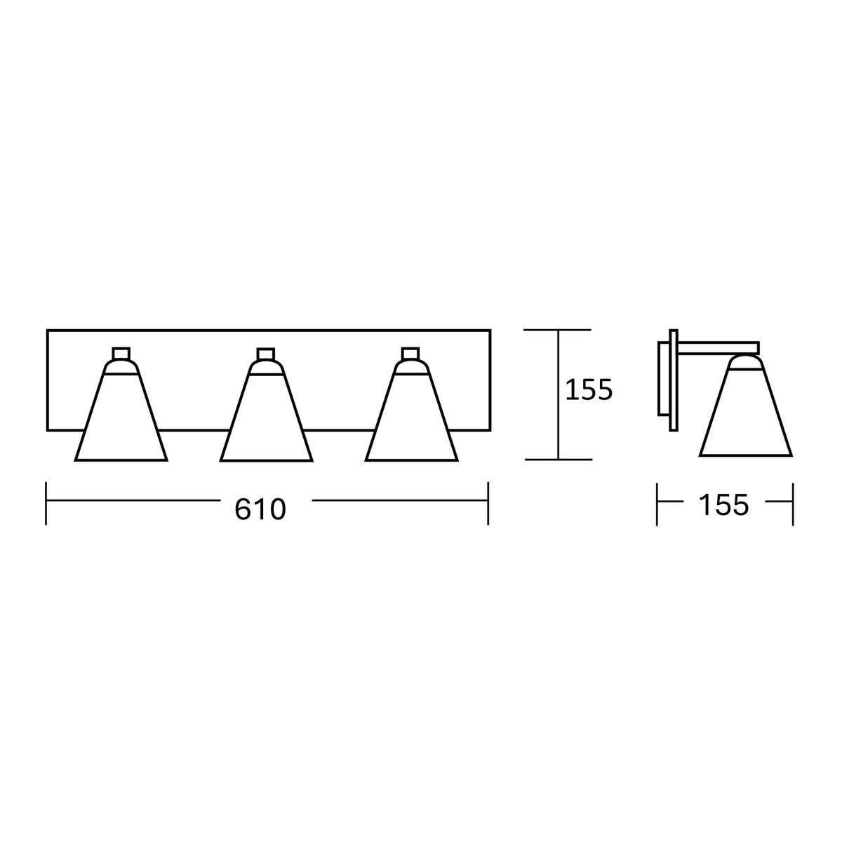 Estevez Luminaria De Pared Níquel 3 Luces G9, Modelo 19863-1
