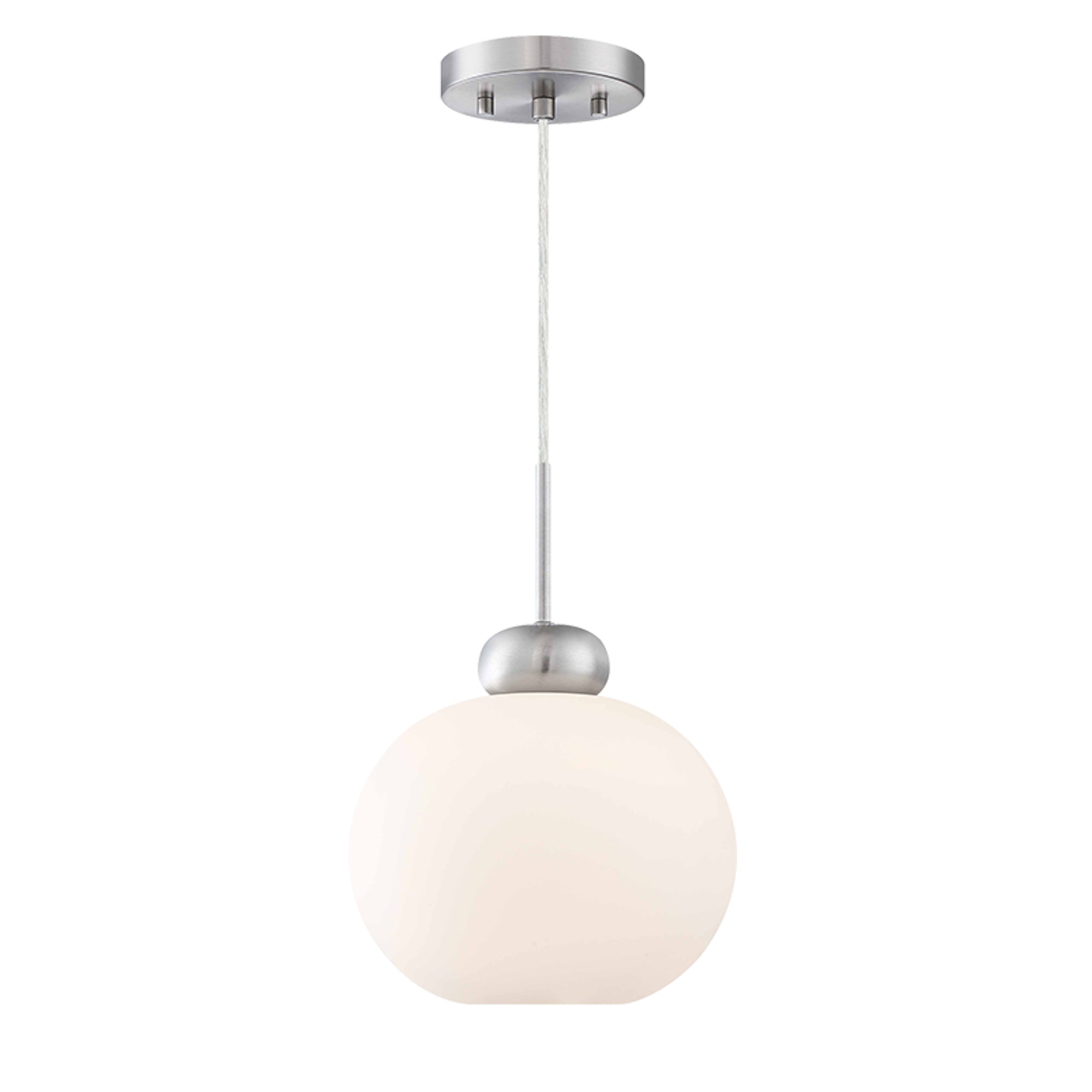 Estevez Luminario Colgante Decorativo E26 Níquel Ø235 Mm, Modelo 19904-1