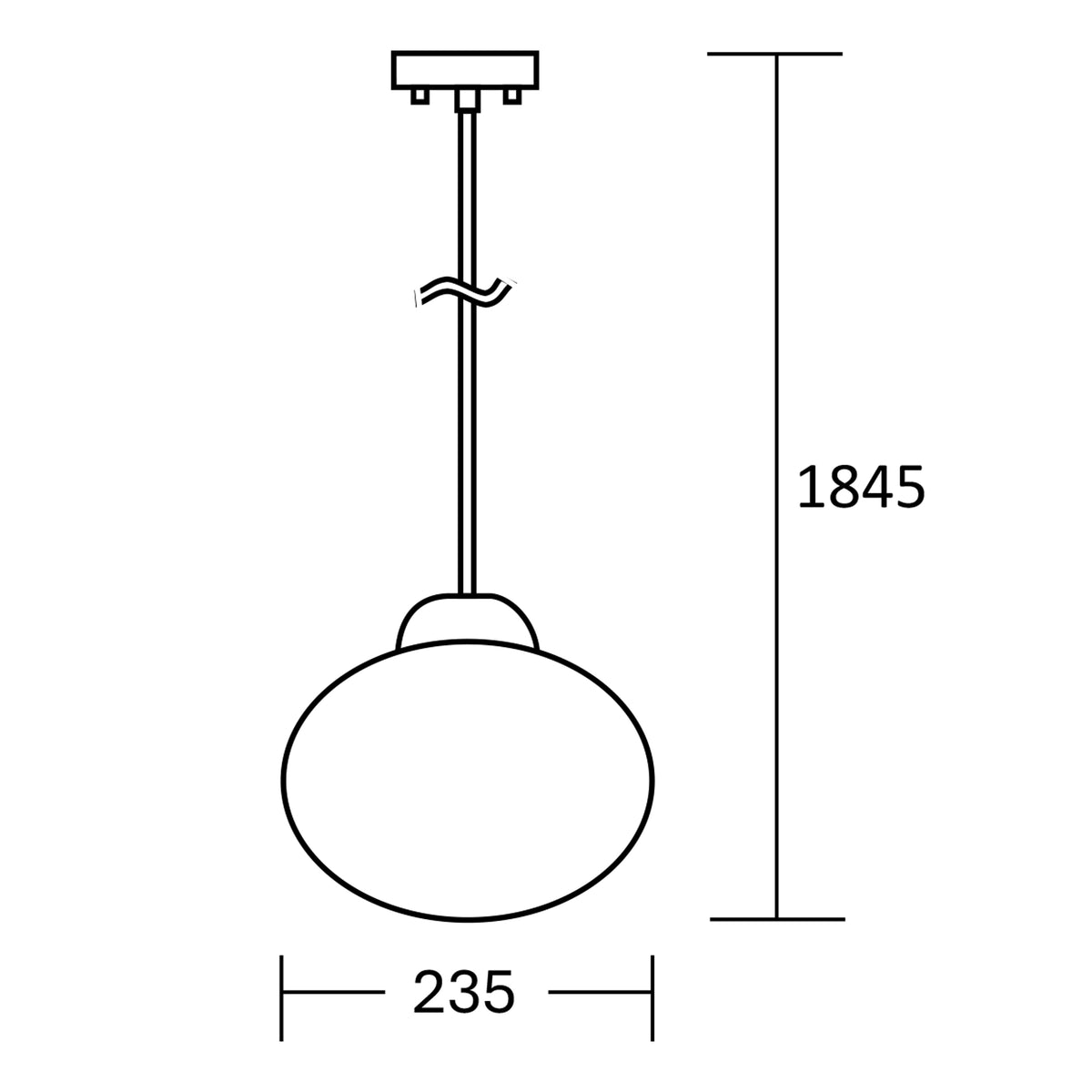 Estevez Luminario Colgante Decorativo E26 Níquel Ø235 Mm, Modelo 19904-1