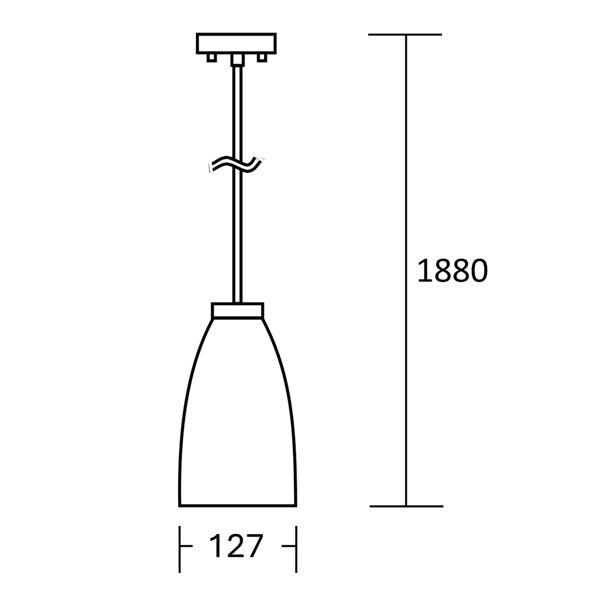 Estevez Lámpara Colgante Decorativa SEVILLA 1 Luz E26 LED Ready, Modelo 19911-1