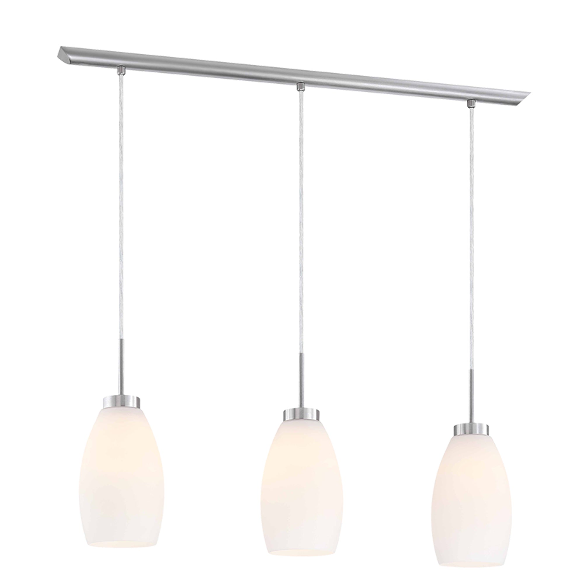 Estevez Lámpara Colgante Decorativa SEVILLA 3 Luces E26 LED Ready Hierro Níquel Modelo 19913-1