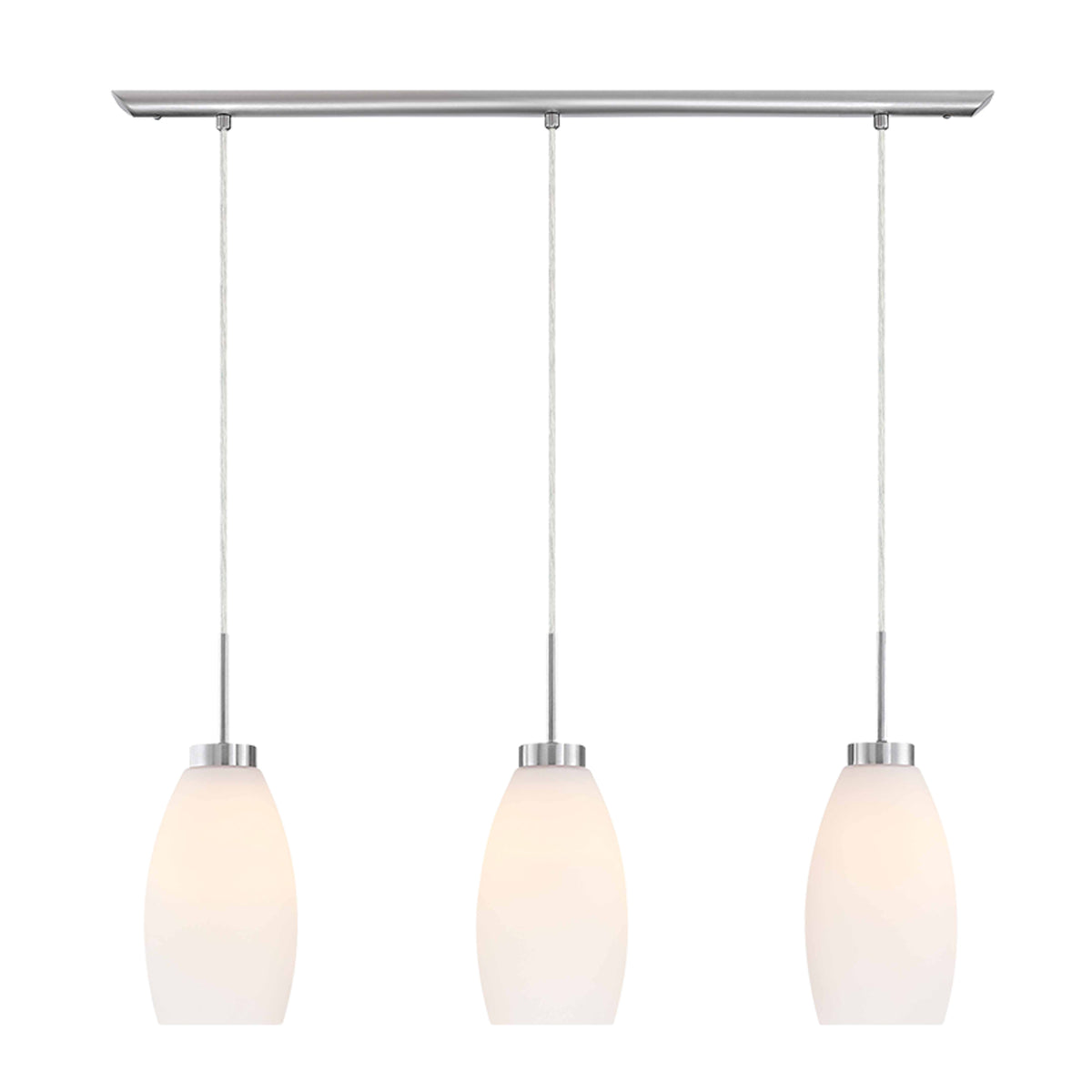 Estevez Lámpara Colgante Decorativa SEVILLA 3 Luces E26 LED Ready Hierro Níquel Modelo 19913-1