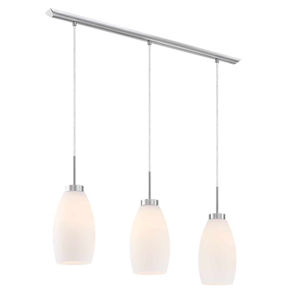 Estevez Lámpara Colgante Decorativa SEVILLA 3 Luces E26 LED Ready Hierro Níquel Modelo 19913-1