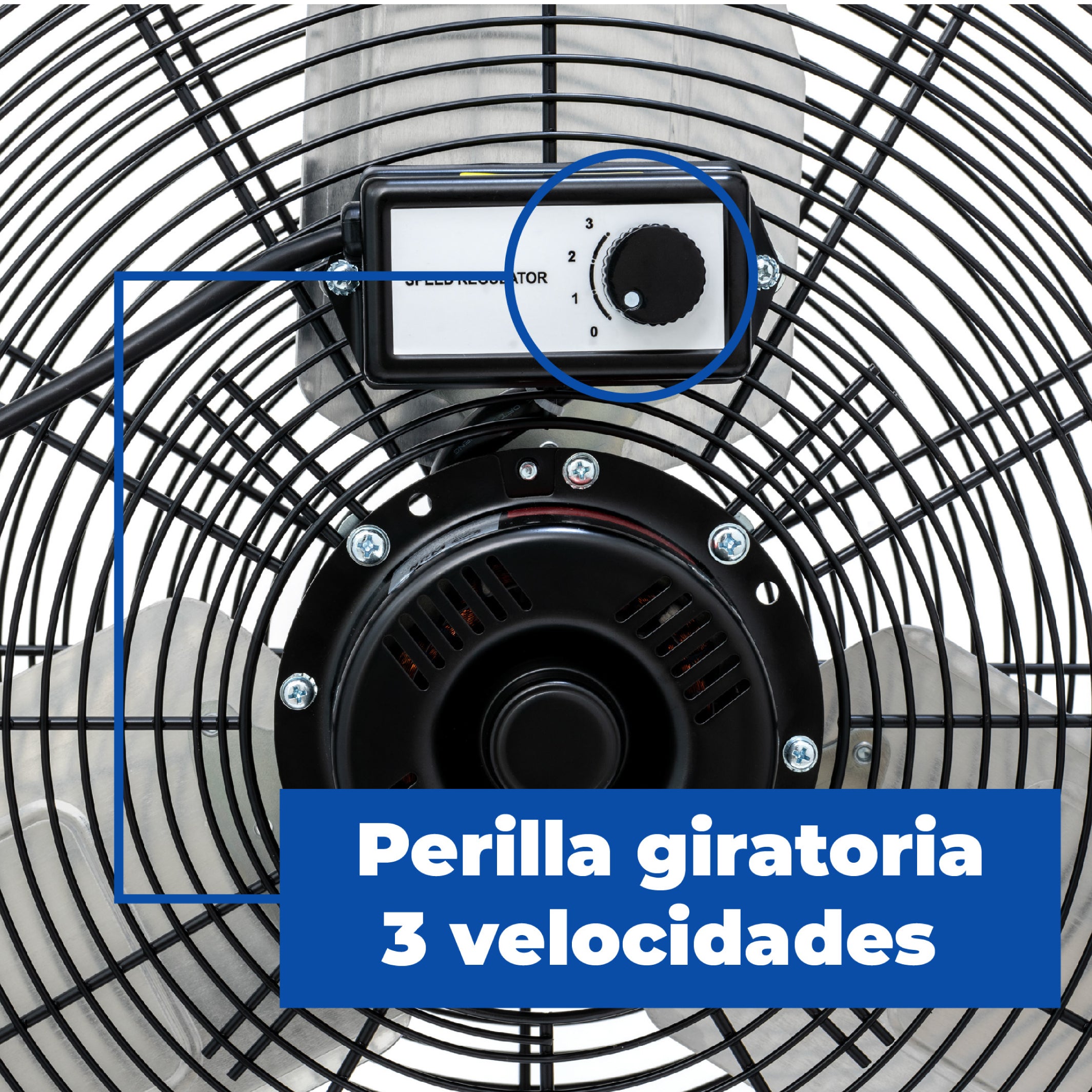 Narvik  Ventilador Industrial De Piso de 30" con Ruedas e Inclinación de 270°,  Modelo NA-F30