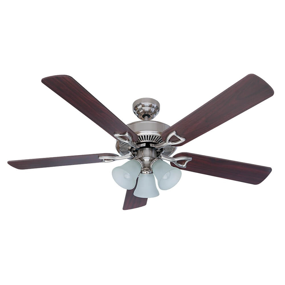 Hunter Ventilador de Techo con Luz de 52" con 5 Aspas con Control de Cadena, Modelo Classic Plus