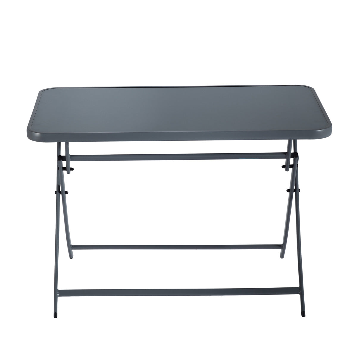 Naterial Set de Comedor: Mesa+ 4 Sillas Plegables de Acero Apta para Exterior, Modelo Emys