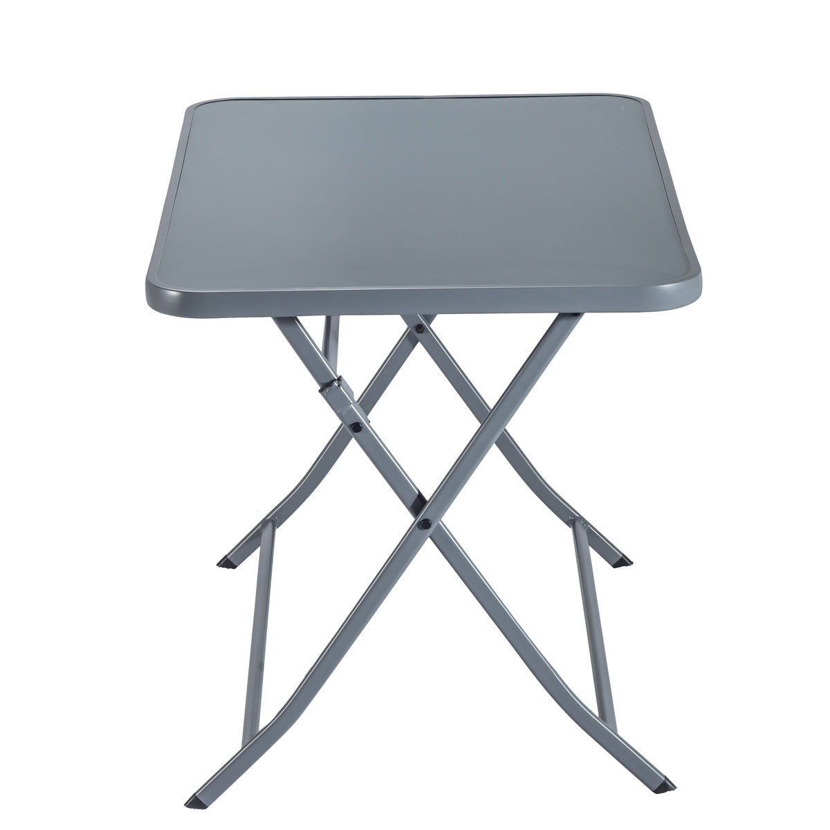 Naterial Set de Comedor: Mesa+ 4 Sillas Plegables de Acero Apta para Exterior, Modelo Emys