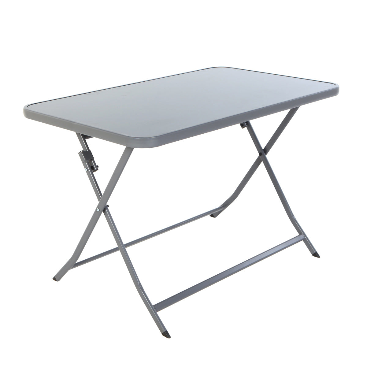 Naterial Set de Comedor: Mesa + 4 Sillas Plegables con Descansabrazos de Acero Aptas para Exterior, Modelo Emys