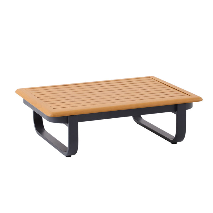 Naterial Set de Sala Muebles de Jardín: Sofá Esquinero + 1 mesa con cojines, Estructura de Aluminio para Exterior, Modelo Calypso