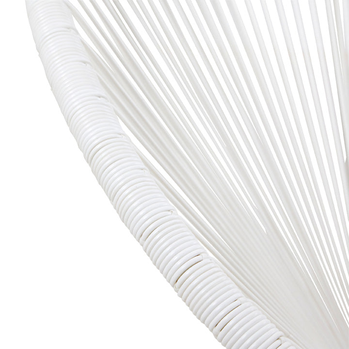 Naterial Silla de Jardín Ratán / Mimbre Sintético con estructura de Acero Apilable para Exterior, Modelo Acapulco II