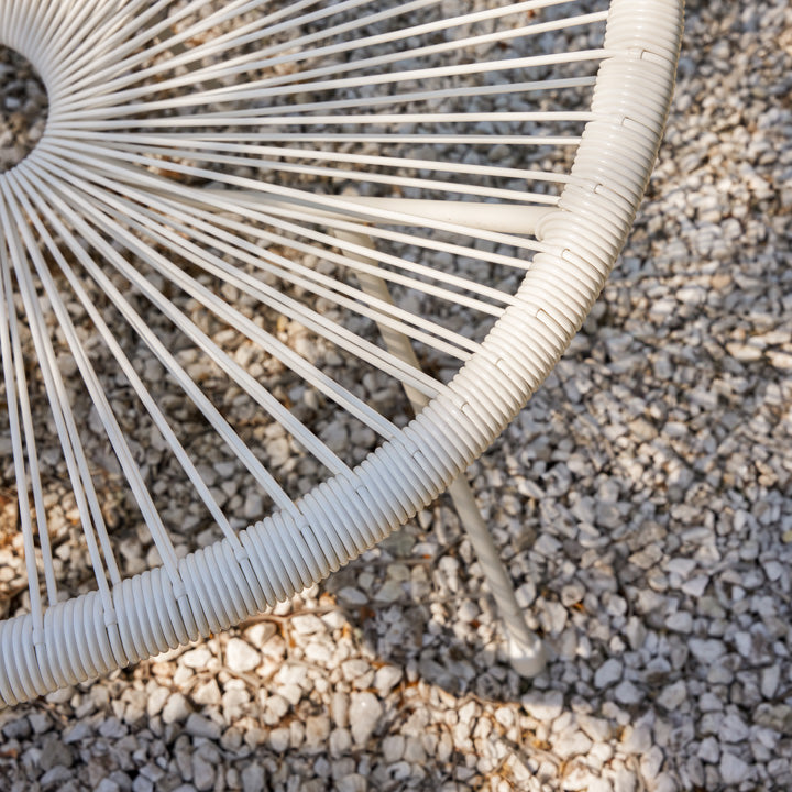 Naterial Silla de Jardín Ratán / Mimbre Sintético con estructura de Acero Apilable para Exterior, Modelo Acapulco II