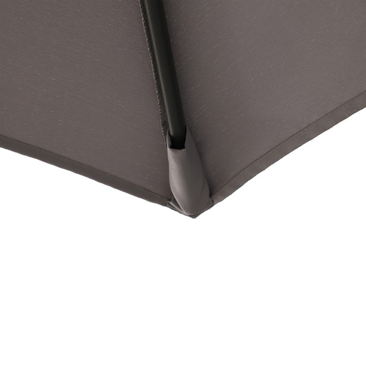 Naterial Sombrilla para Jardín 290cm con Mástil Lateral de Acero Gris, Modelo Polar II