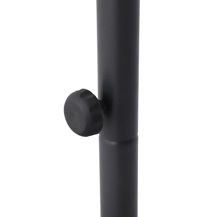 Naterial Sombrilla para Jardín 290cm con Mástil Lateral de Acero Gris, Modelo Polar II