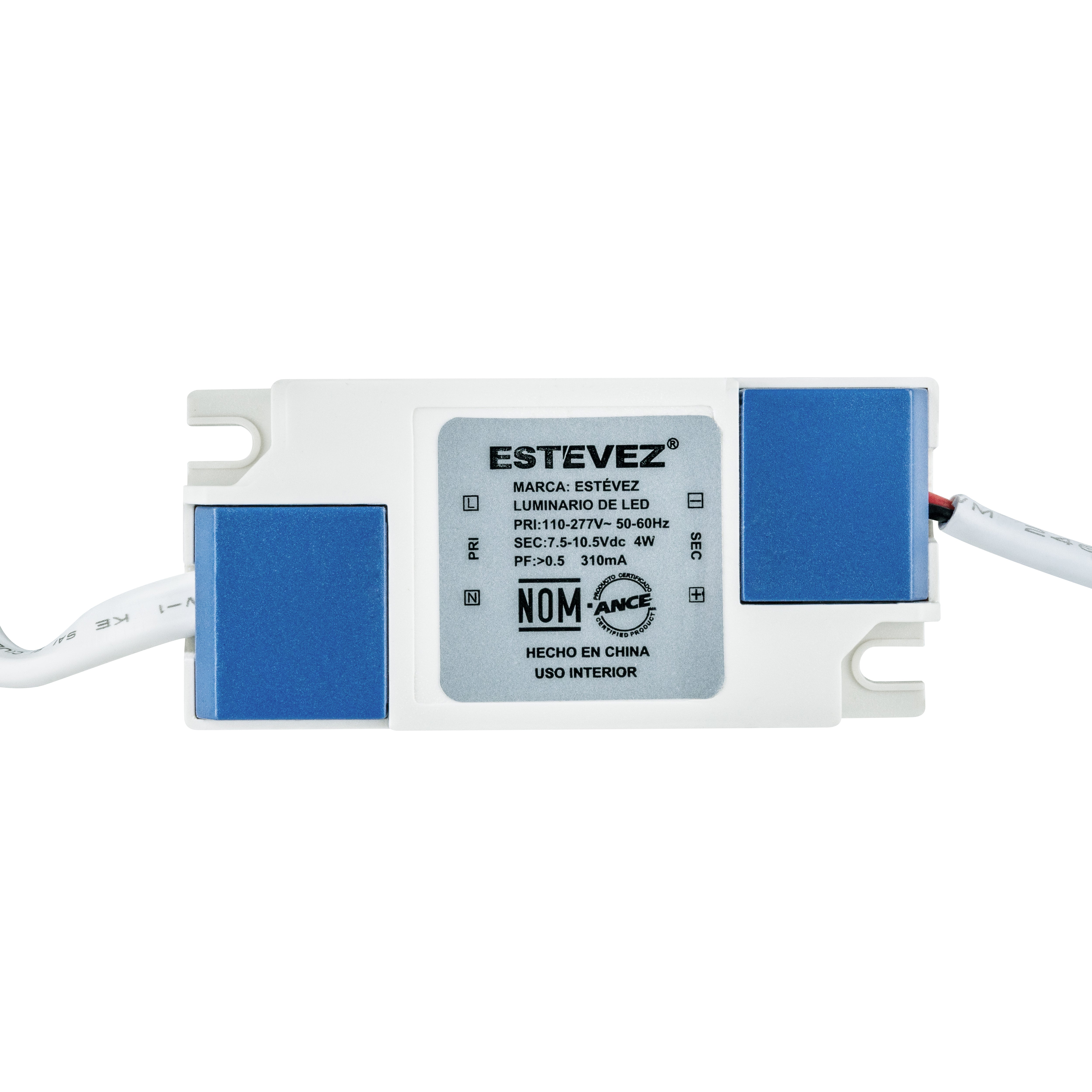 Estevez Luminario Downlight LED Empotrable 12W Ø170 mm Flat CCT con Selector de Temperatura, Modelo 39101-0-CCT
