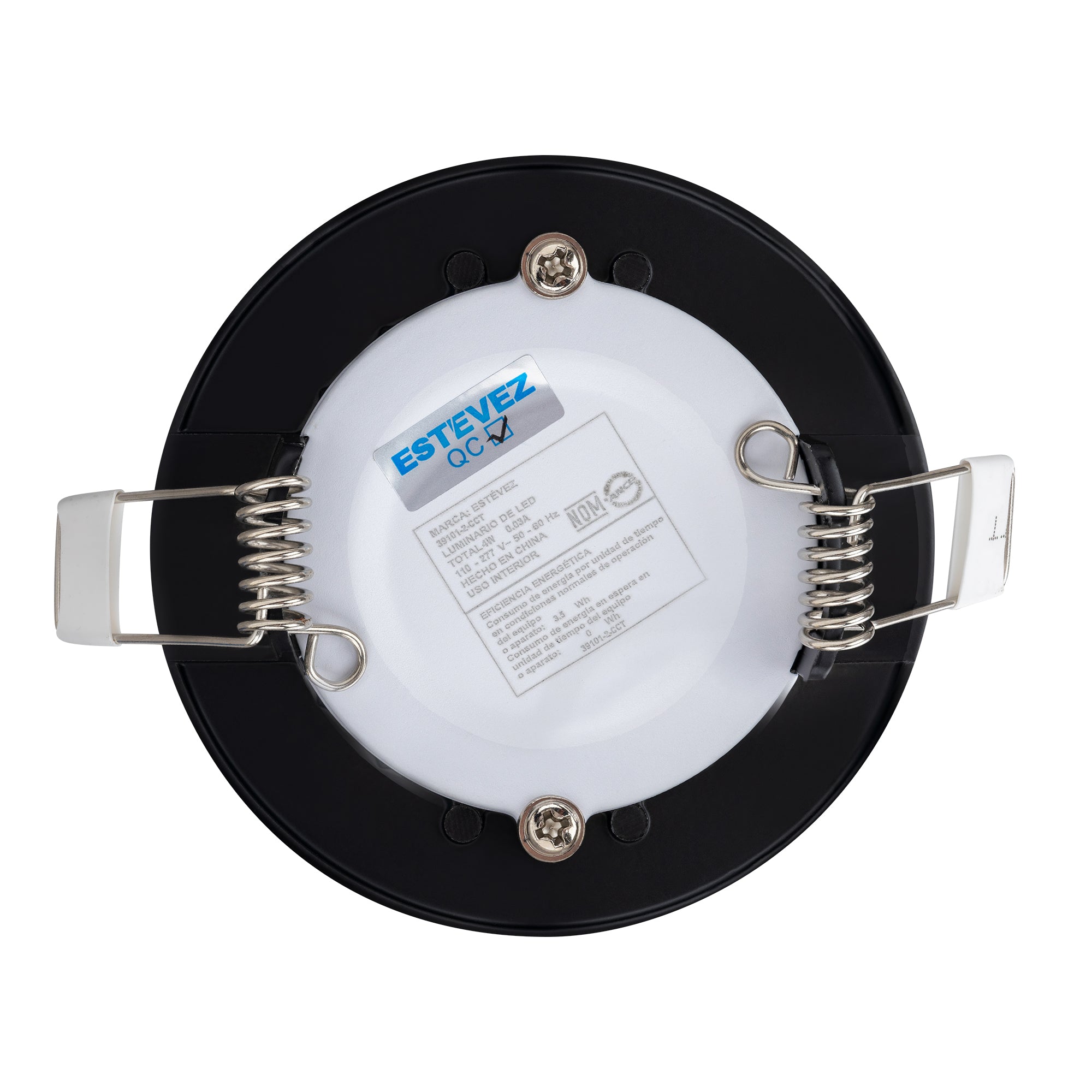 Estevez Luminario Downlight LED Empotrable 12W Ø170 mm Flat CCT con Selector de Temperatura, Modelo 39101-0-CCT