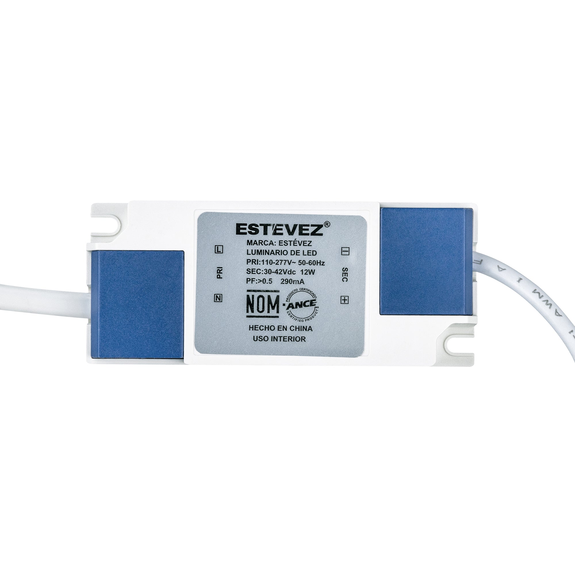 Estevez Luminario  Downlight LED Empotrable 12W Ø170 mm Flat CCT con Selector de Temperatura, Modelo 39103-0-CCT