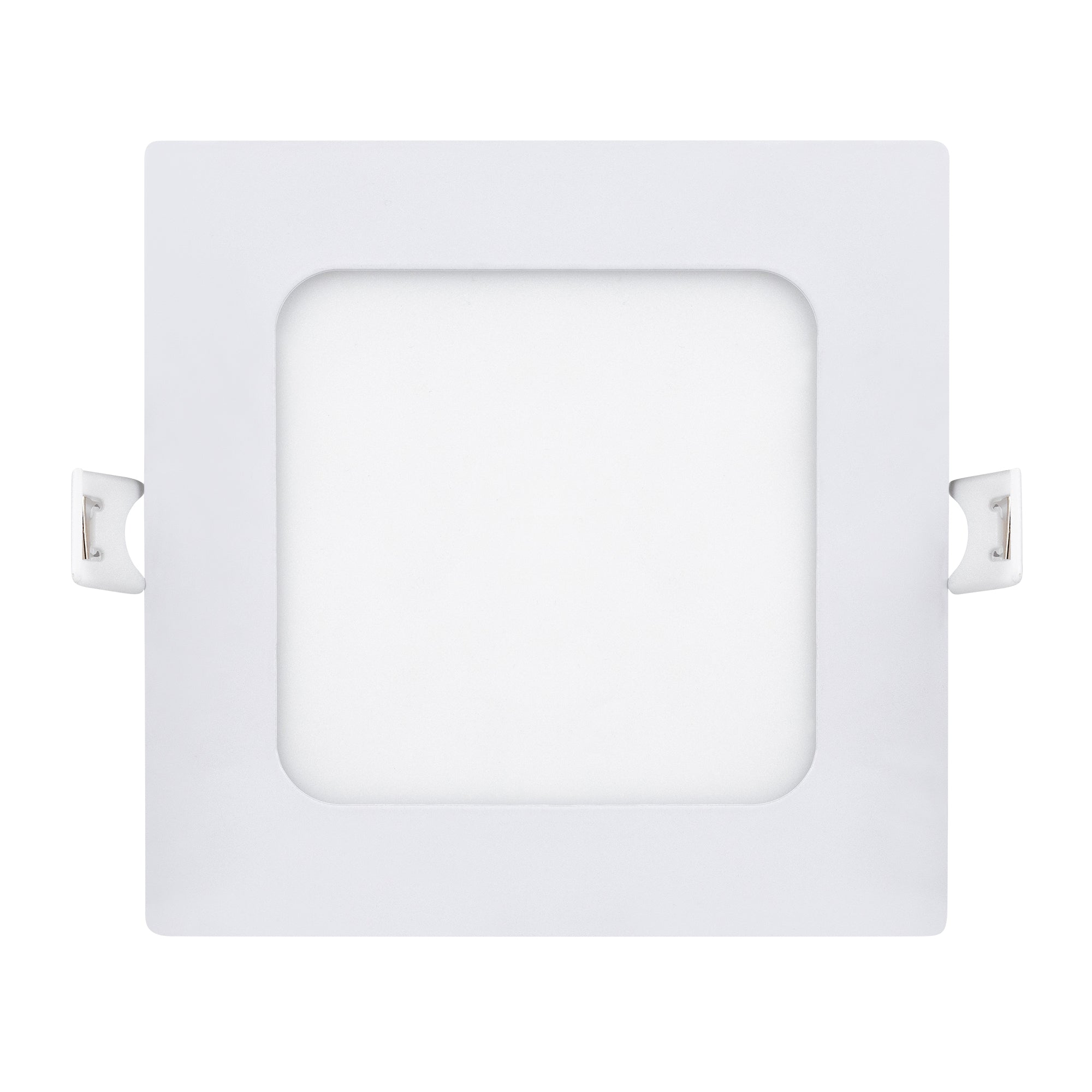 Estevez Luminaria LED Cuadrada Empotrable 6W Flat Square ECO 120x120 mm, Modelo 39152-0-WW-ECO
