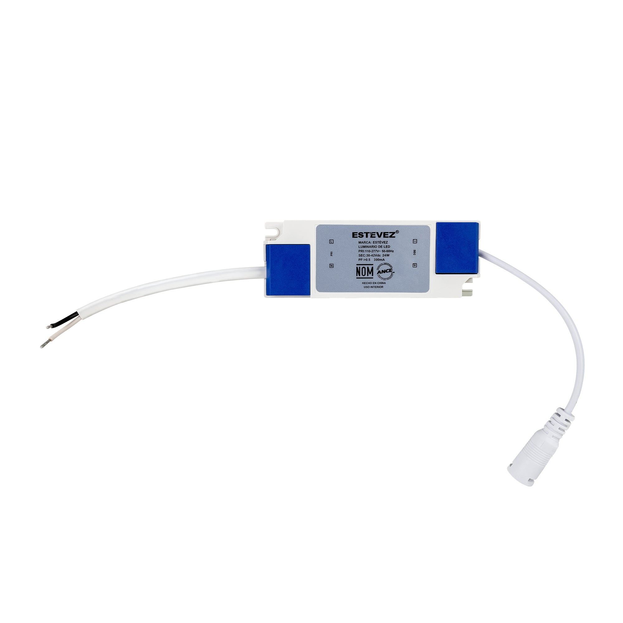 Estevez Luminaria LED Flat Square CCT Empotrable Blanco 12W, 18W, 24W y 36W con Selector de Color, Modelo 39153-0-CCT