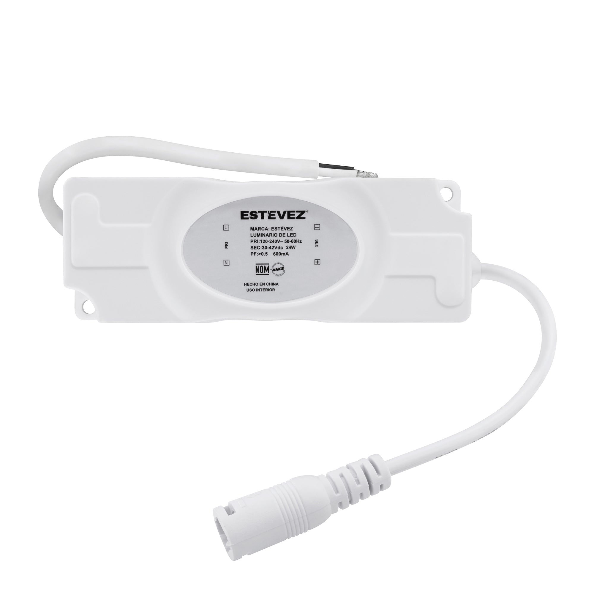 Estevez Luminario De Sobreponer Drum Square Eco 280×280 LED24W, Modelo 39165