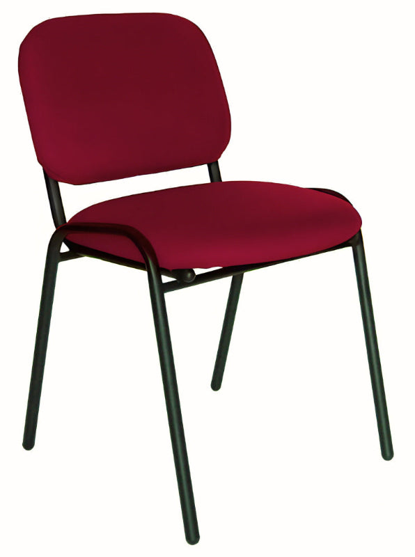Offiho Set de 2 Sillas de Oficina para Visita Tapizada con Estructura de Acero, Modelo ECOVISITA
