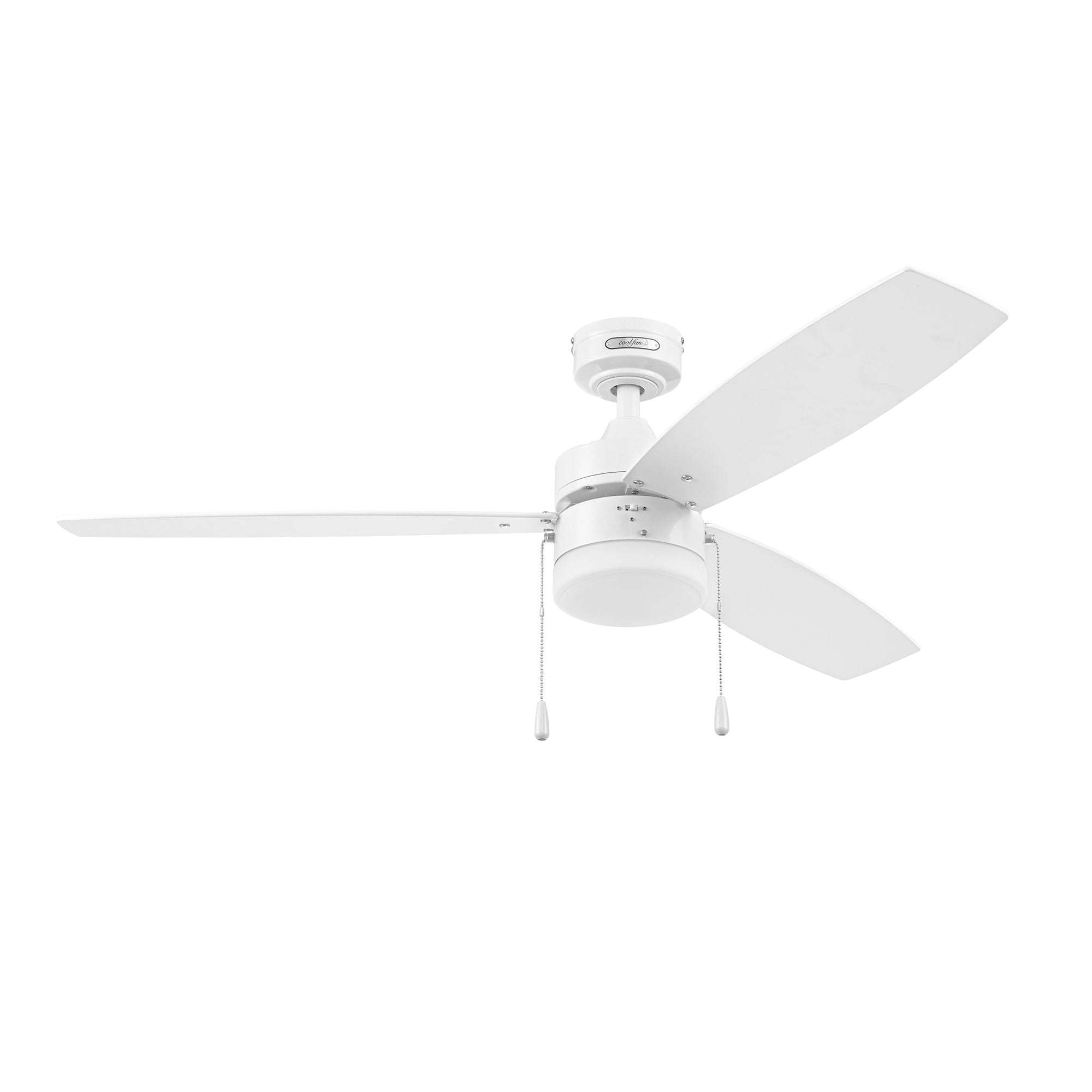 Coolfan Ventilador de Techo Smart de 52'' con Luz LED y 3 Aspas Reversibles con Control de Cadena, Modelo Eliseo