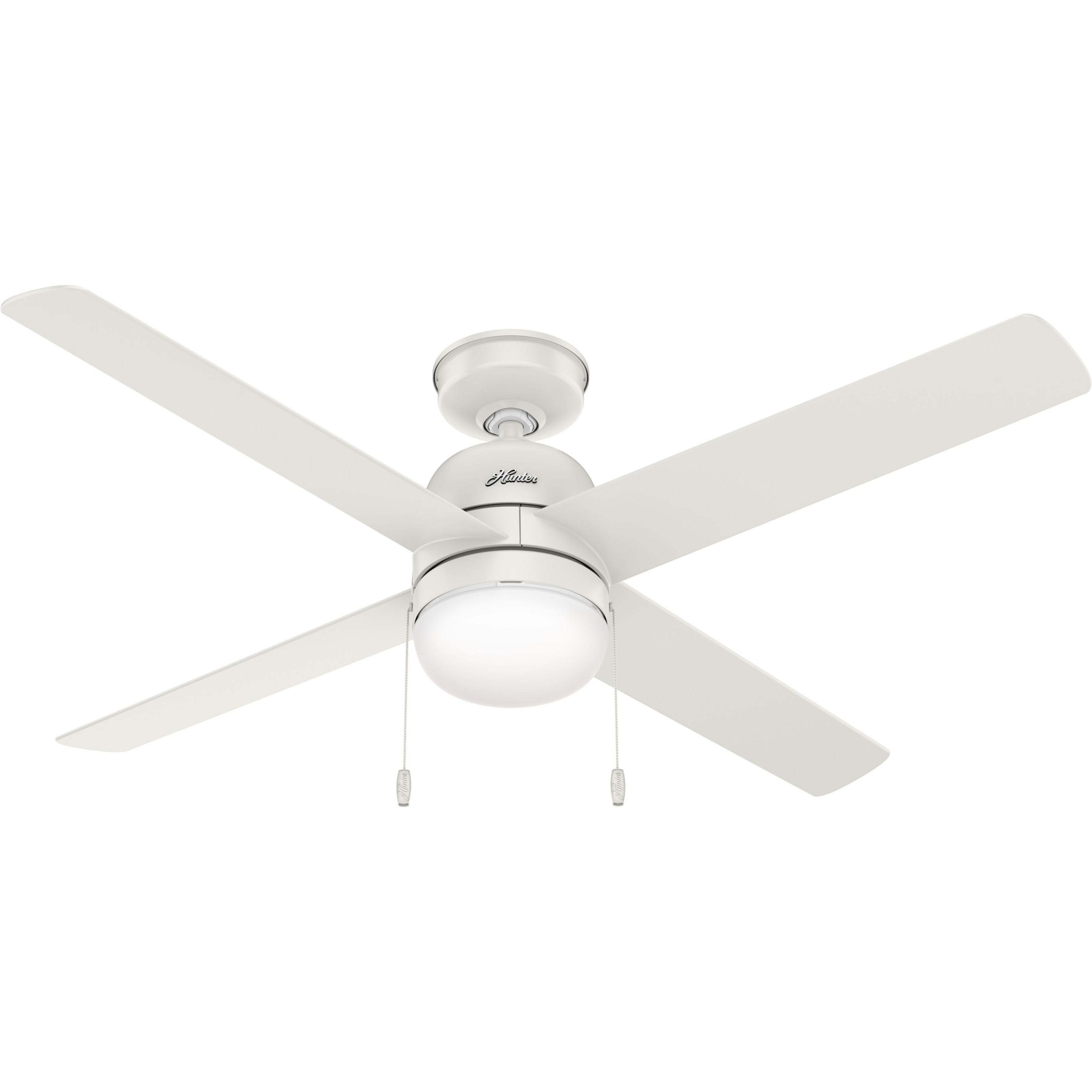 Hunter Ventilador de Techo de 52" con Luz y 4 Aspas con Control Cadena, Apto para Exterior, Modelo Orsini 50296