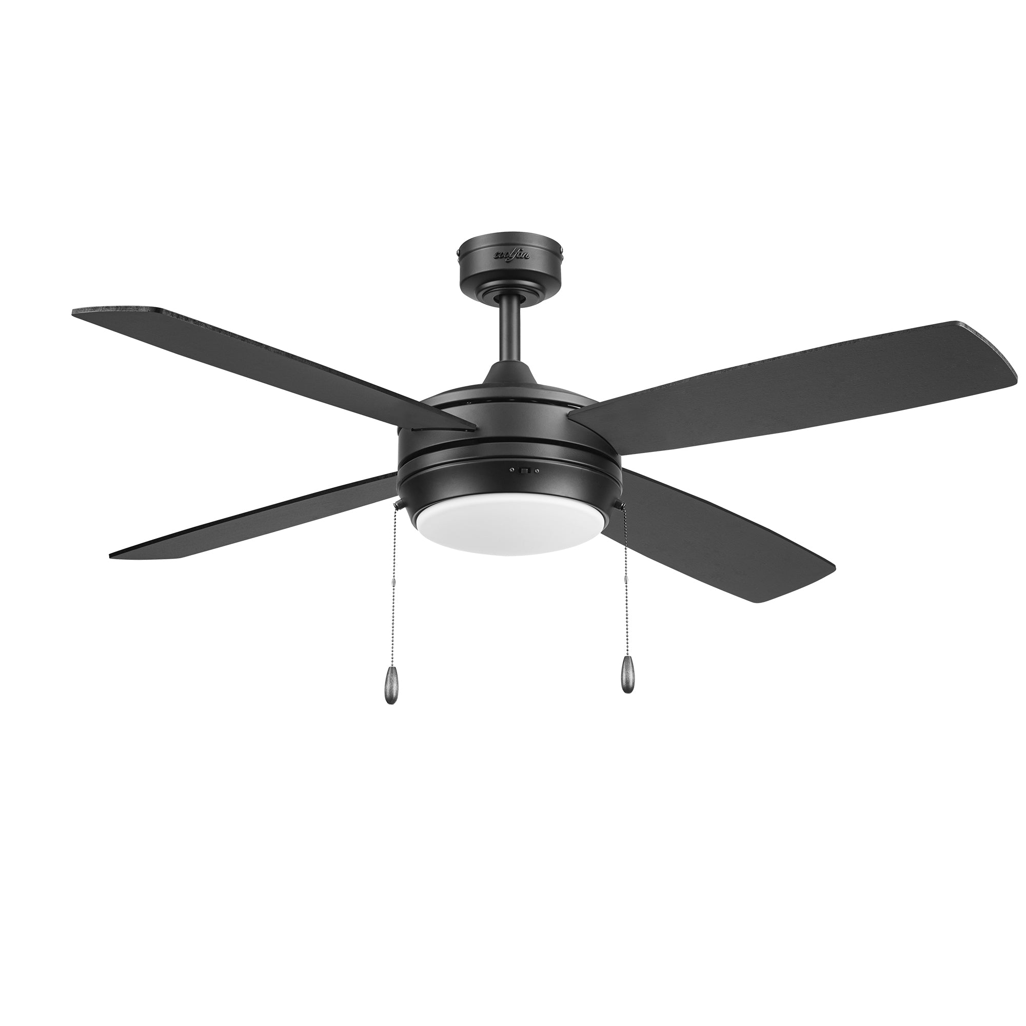 Coolfan Ventilador de Techo de 52" con Luz LED y 4 Aspas Reversibles de Madera con Control Remoto, Modelo Ciclon  CCT