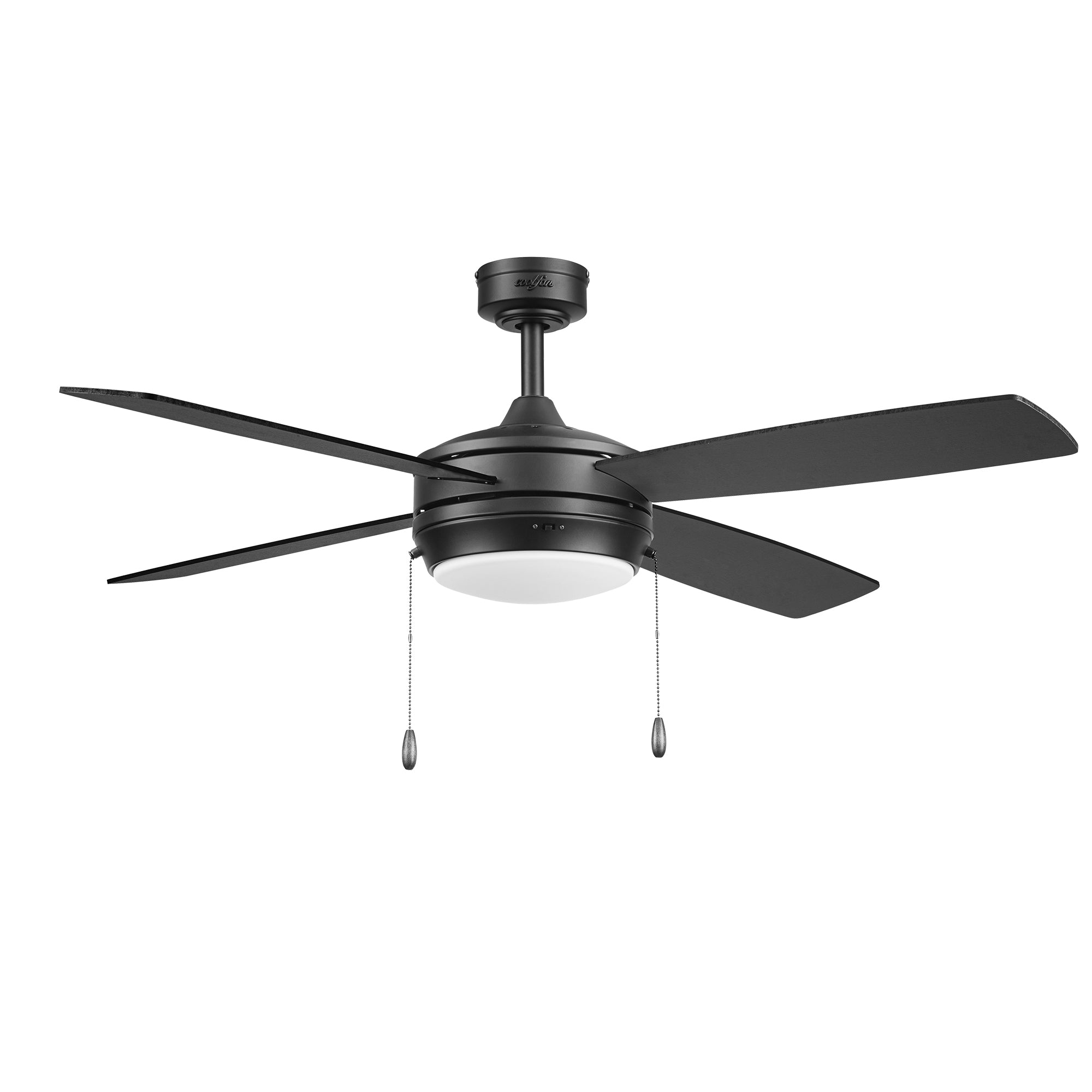 Coolfan Ventilador de Techo de 52" con Luz LED y 4 Aspas Reversibles de Madera con Control Remoto, Modelo Ciclon  CCT