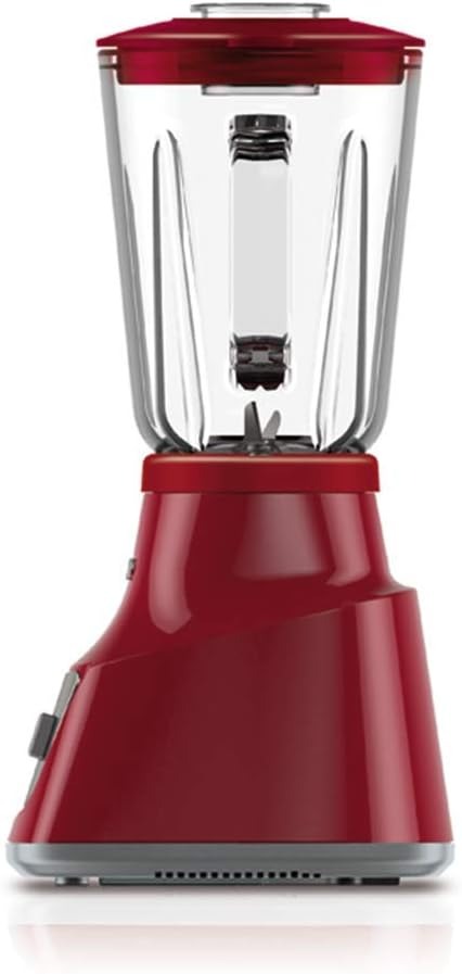 Taurus Licuadora con Vaso de Vidrio 1.5L 750W con 10 Velocidades, Modelo Potenza Rouge